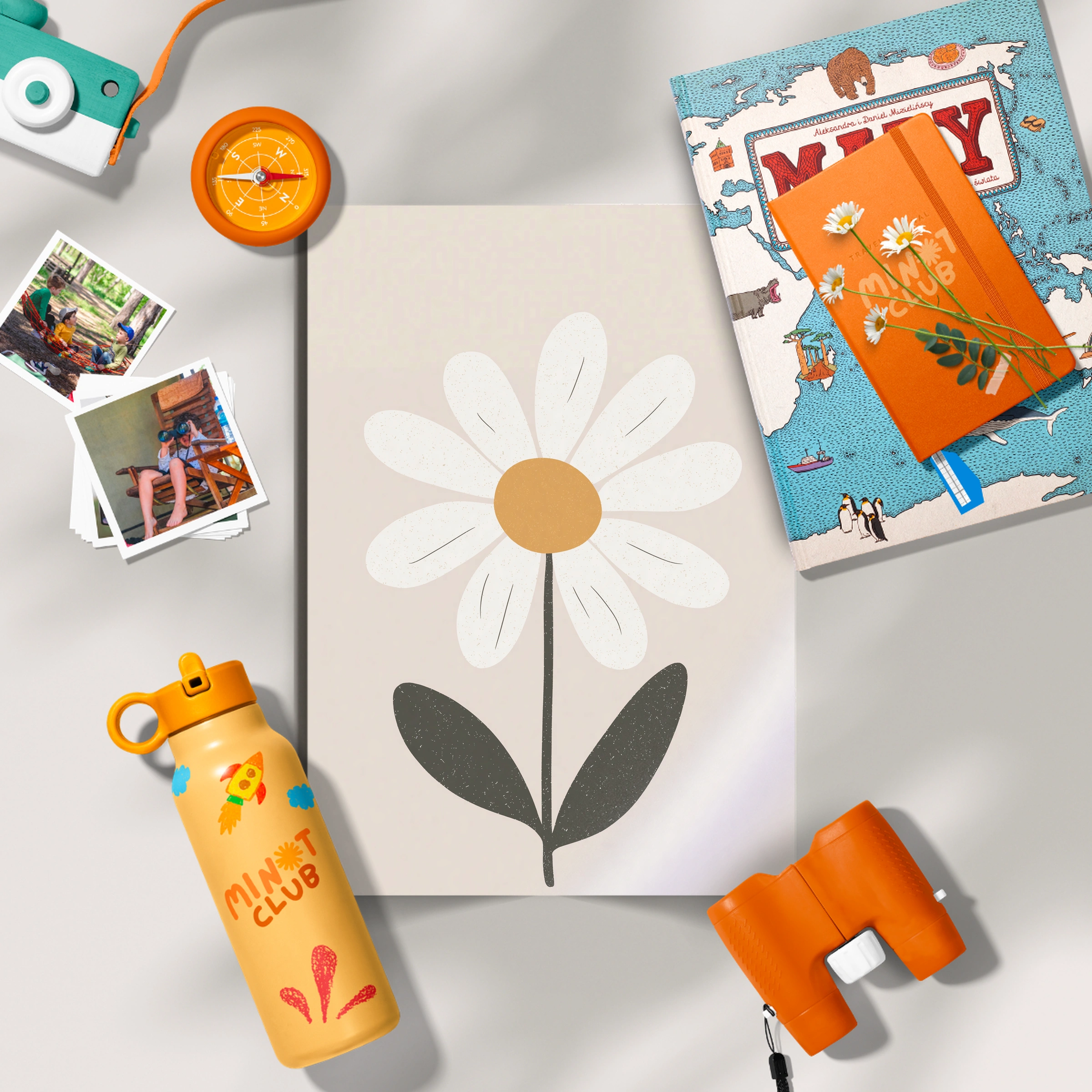 Single Daisy Nursery Print