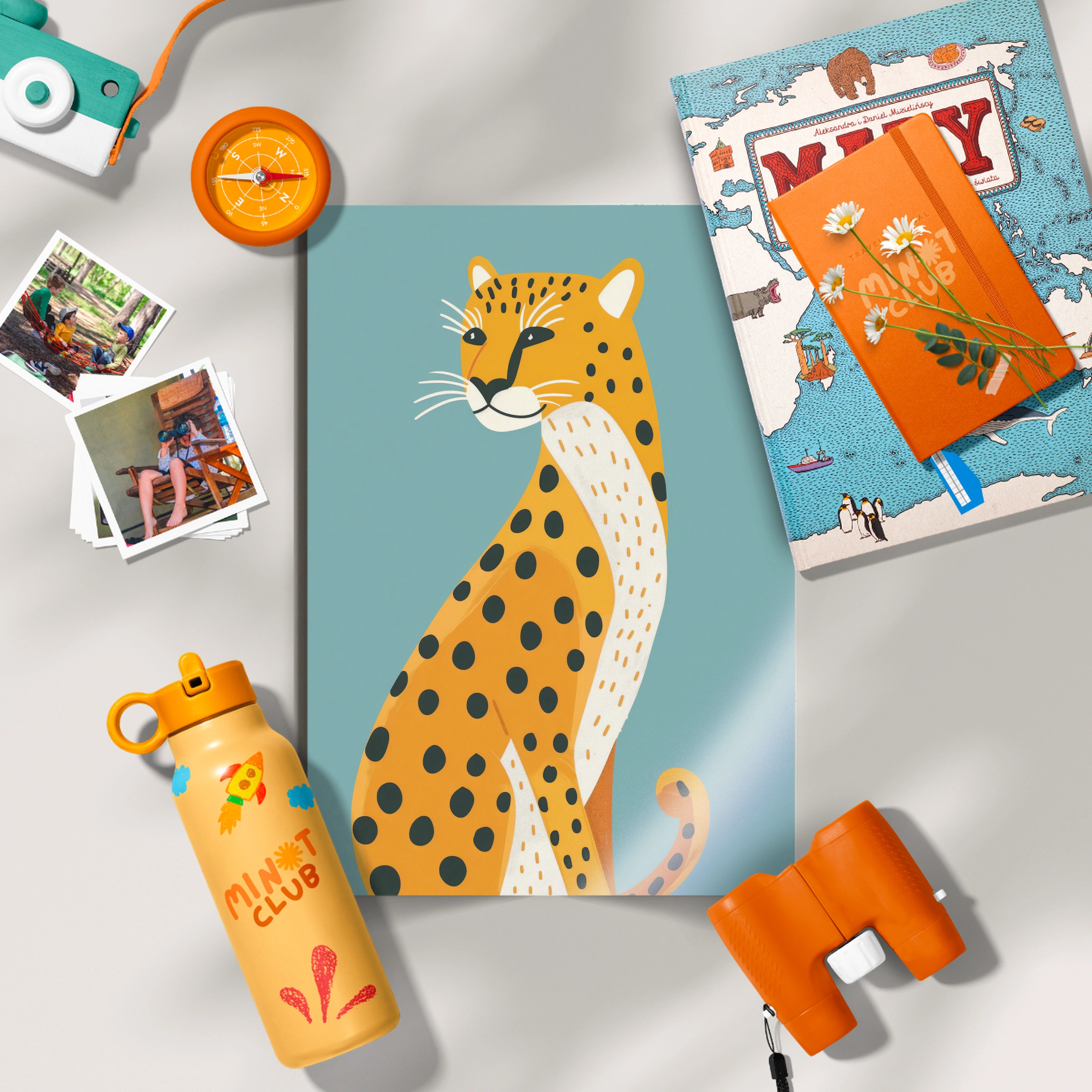 Sitting Cheetah Two Nursery Print