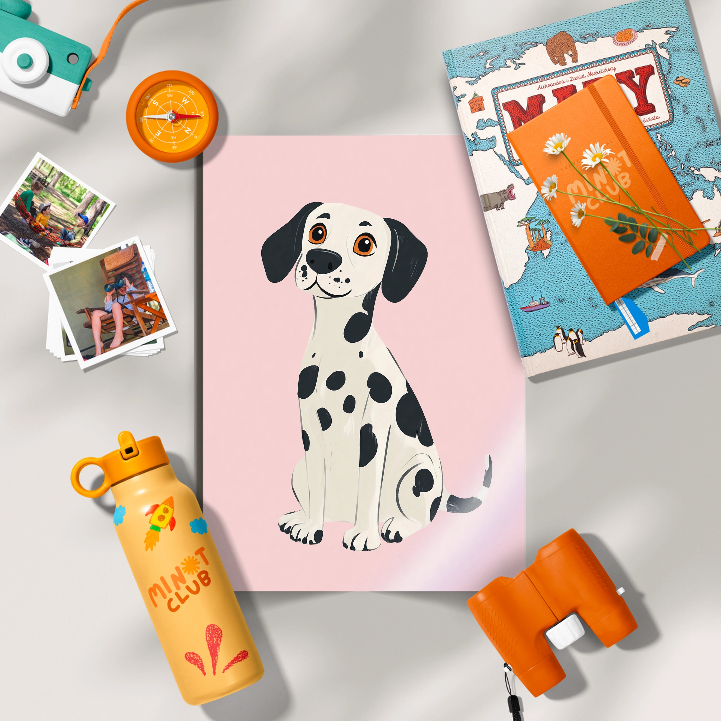 Sitting Dalmatian Nursery Print