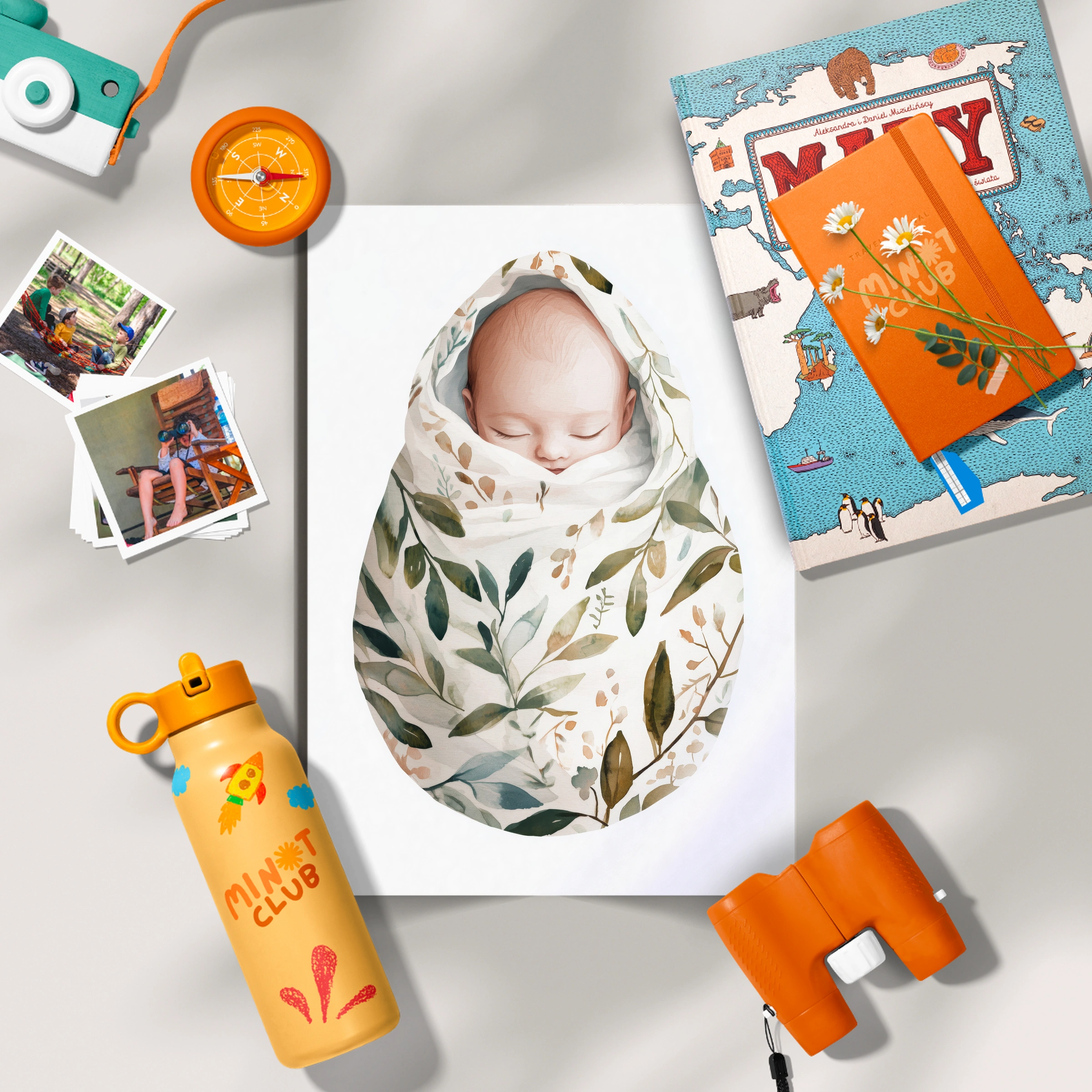 Sleeping Baby Nursery Print