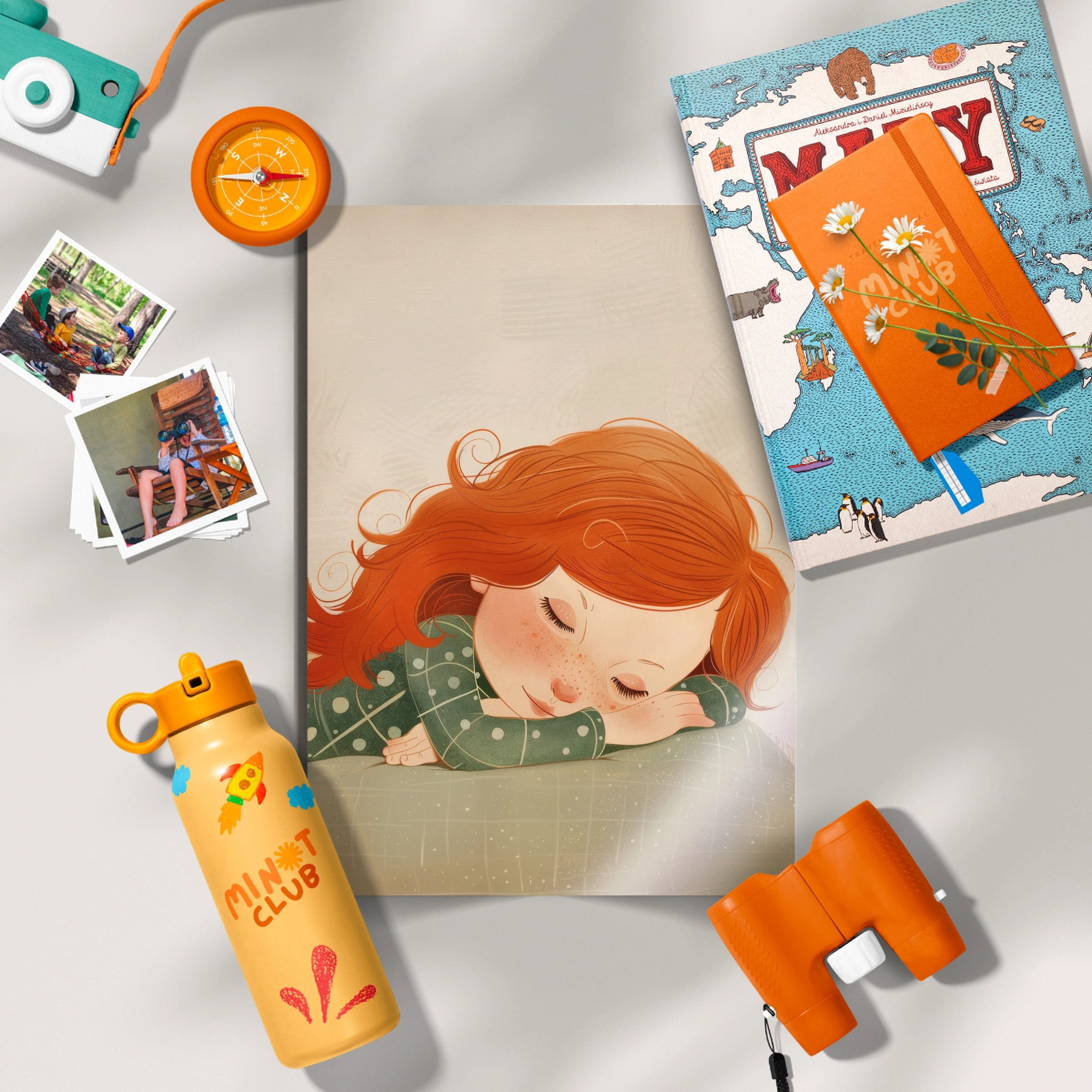 Sleeping Girl Nursery Print