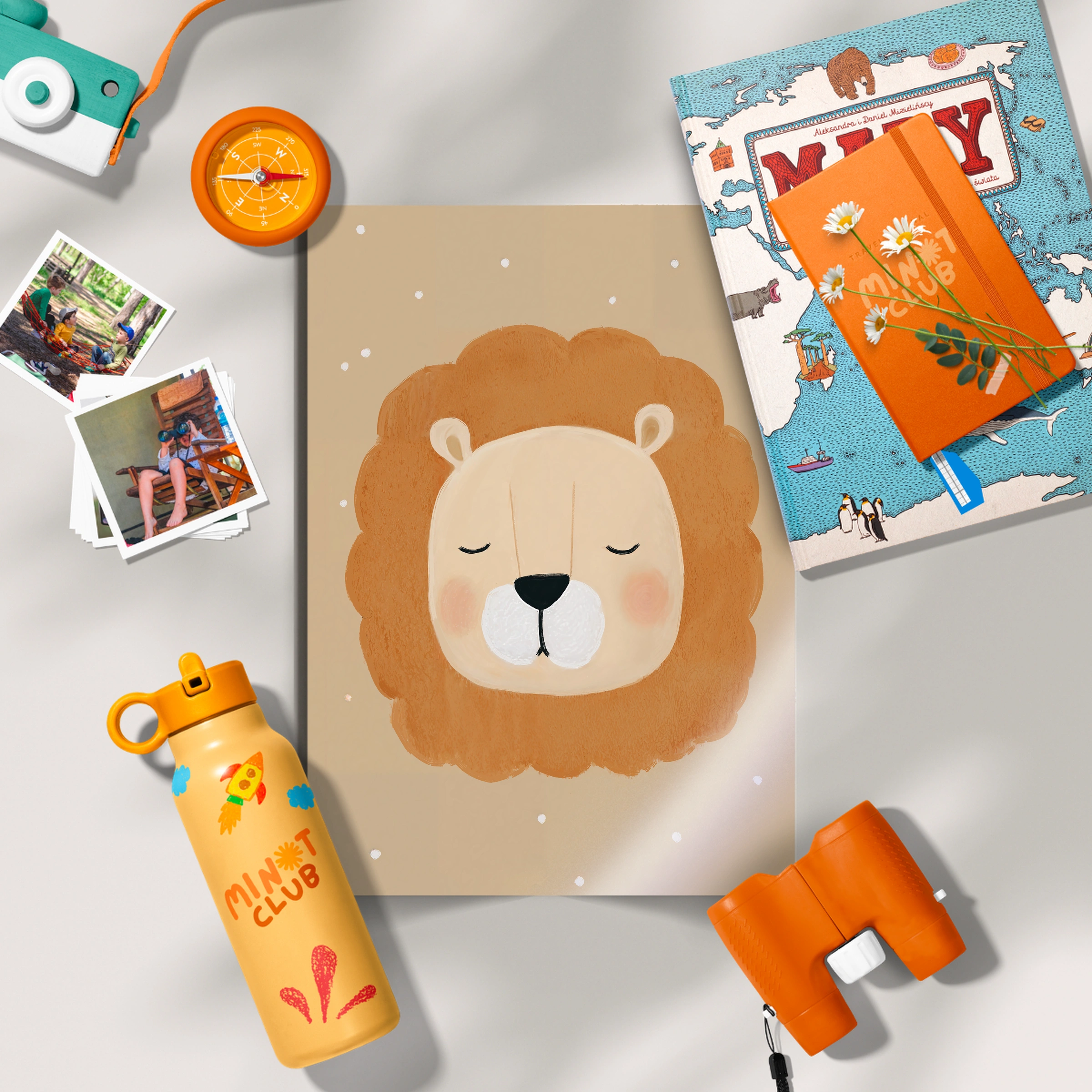 Sleeping Lion Nursery Print