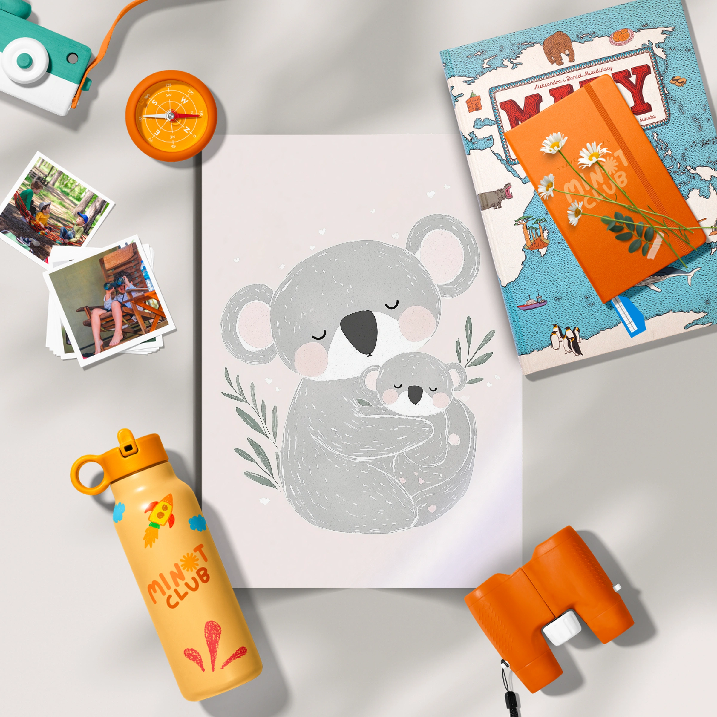Sleepy Koala Nursery Print
