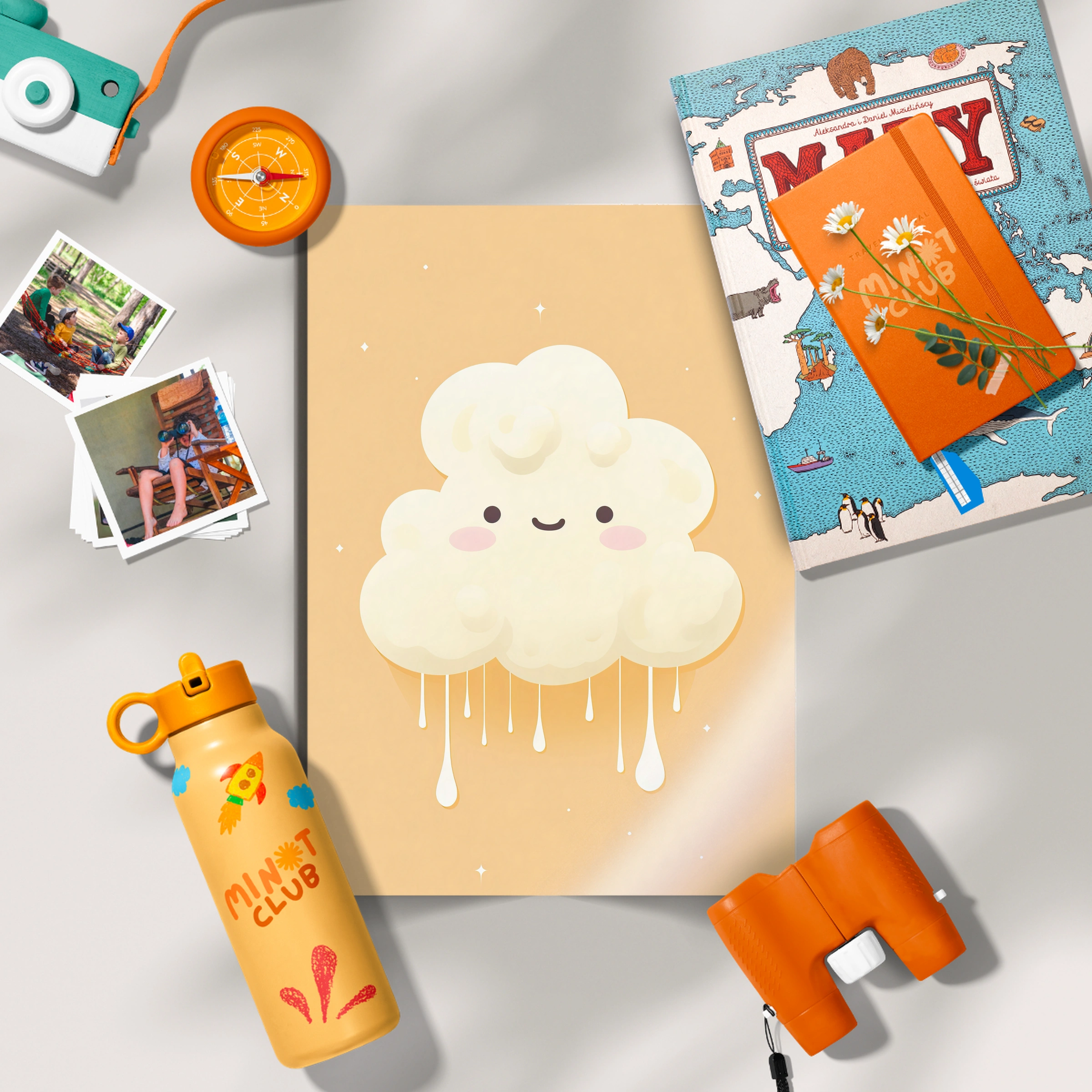 Sleepy Rain Cloud Nursery Print