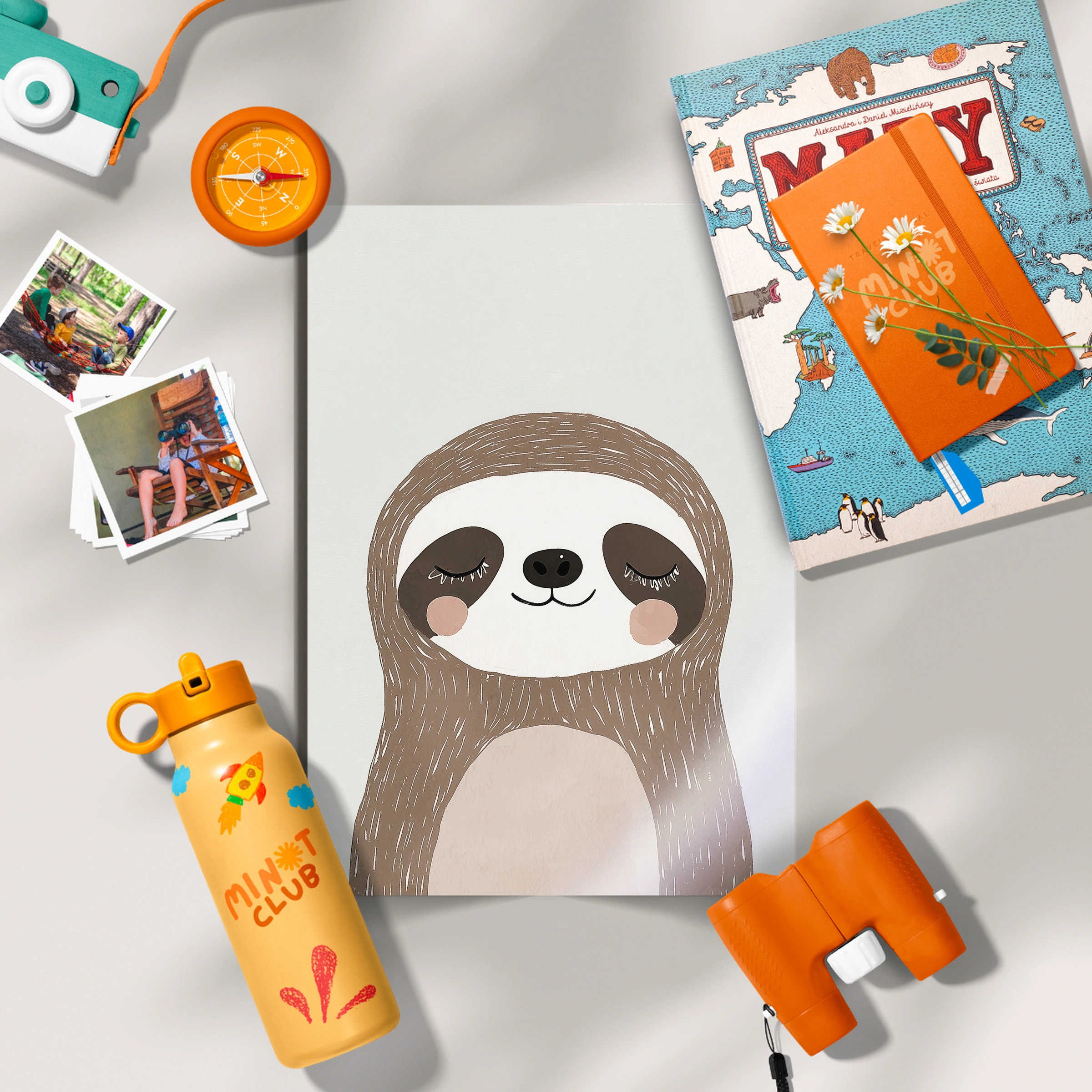 Sleepy Sloth Nursery Print