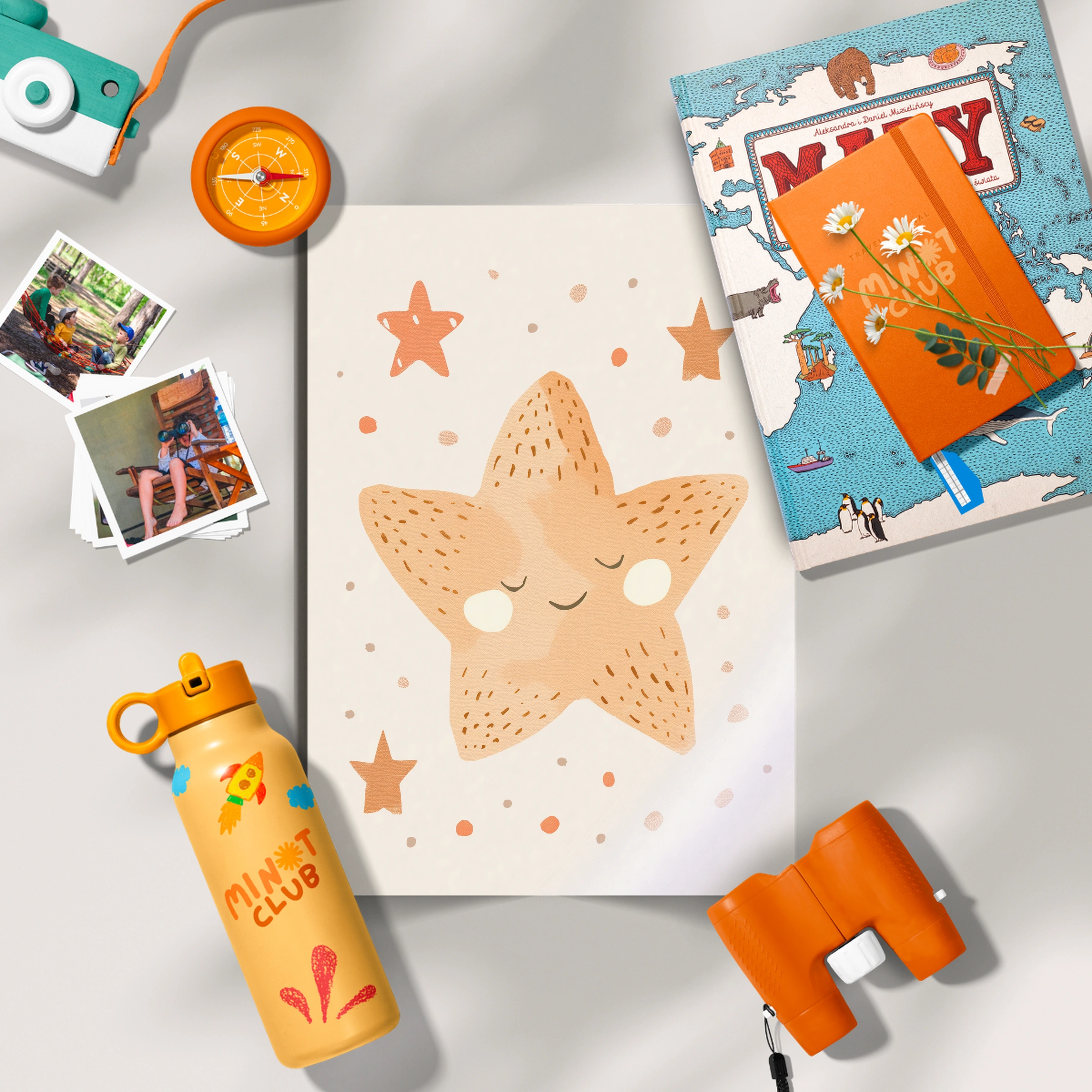 Sleepy Star Nursery Print