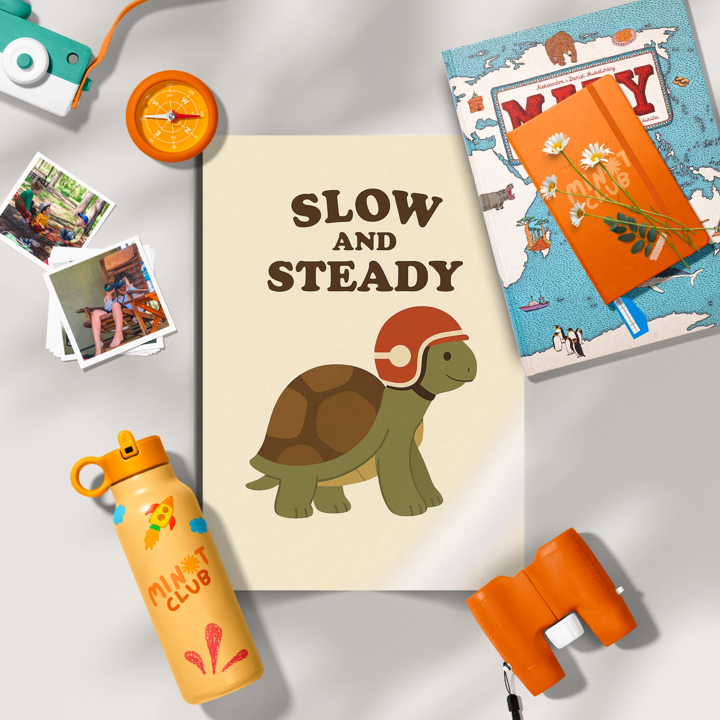 Slow and Steady Turtle Nursery Print