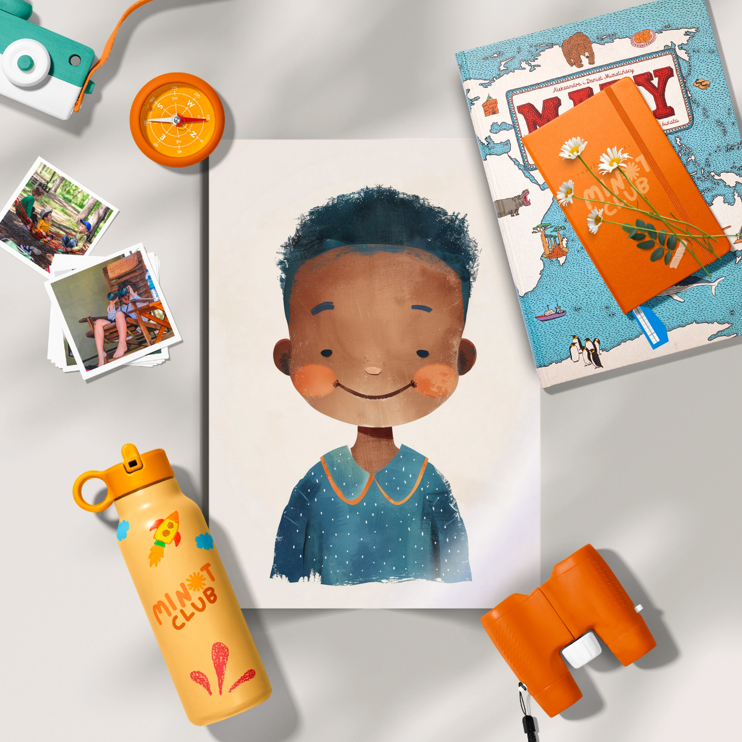 Smiling Boy Nursery Print