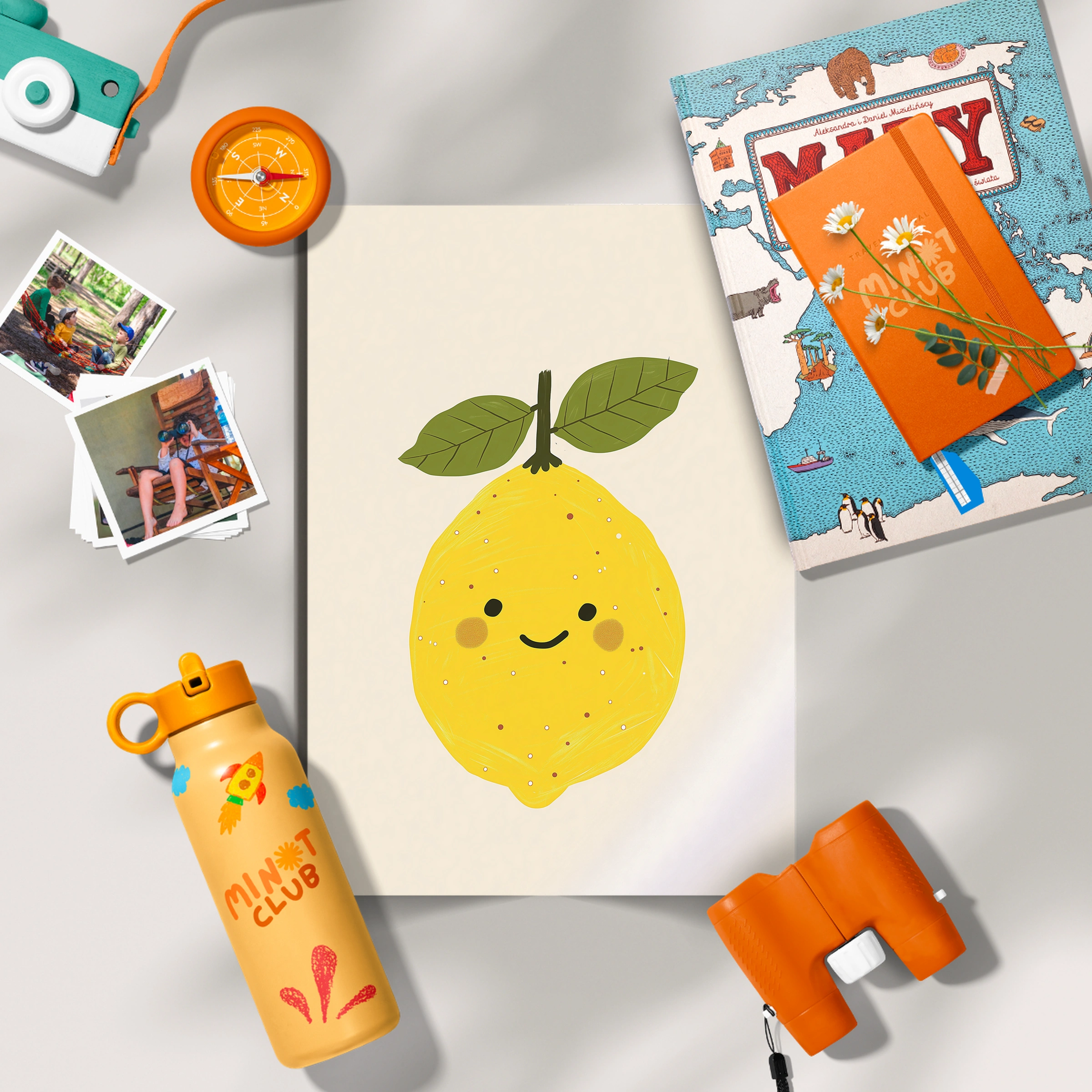 Smiling Lemon Nursery Print
