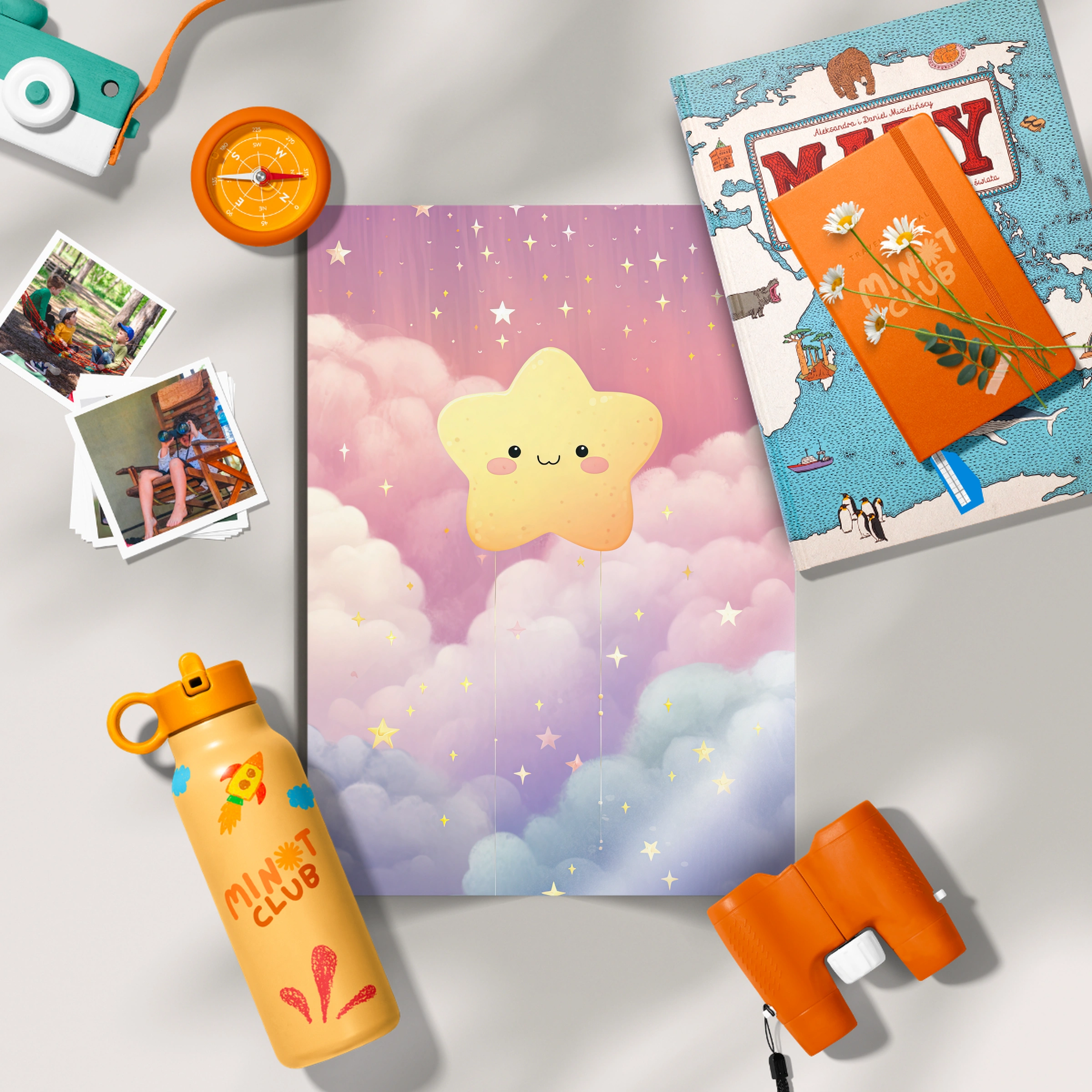 Smiling Star Nursery Print