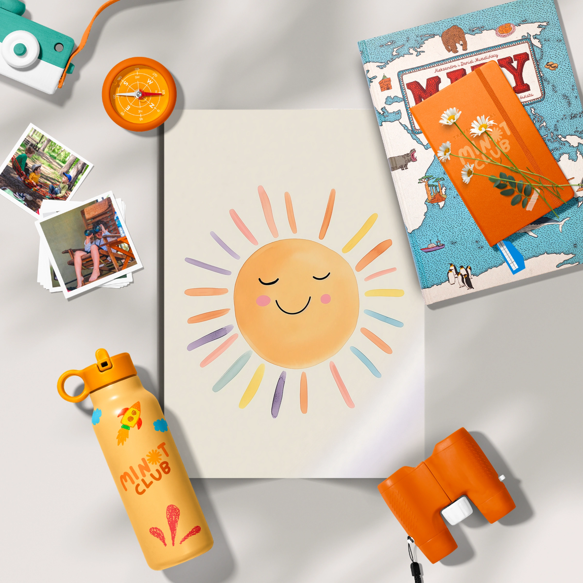 Smiling Sun Two Nursery Print