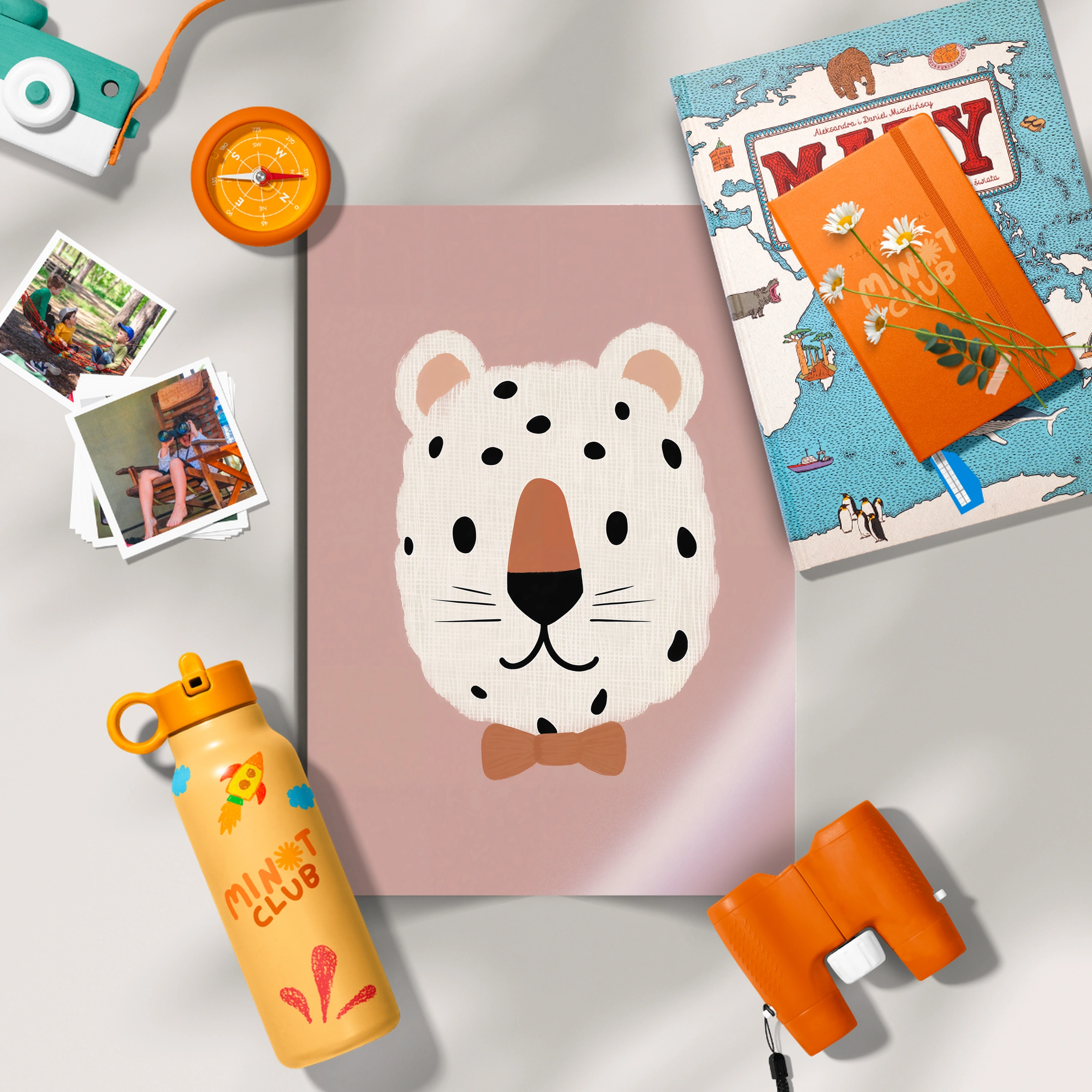 Snow Leopard Nursery Print