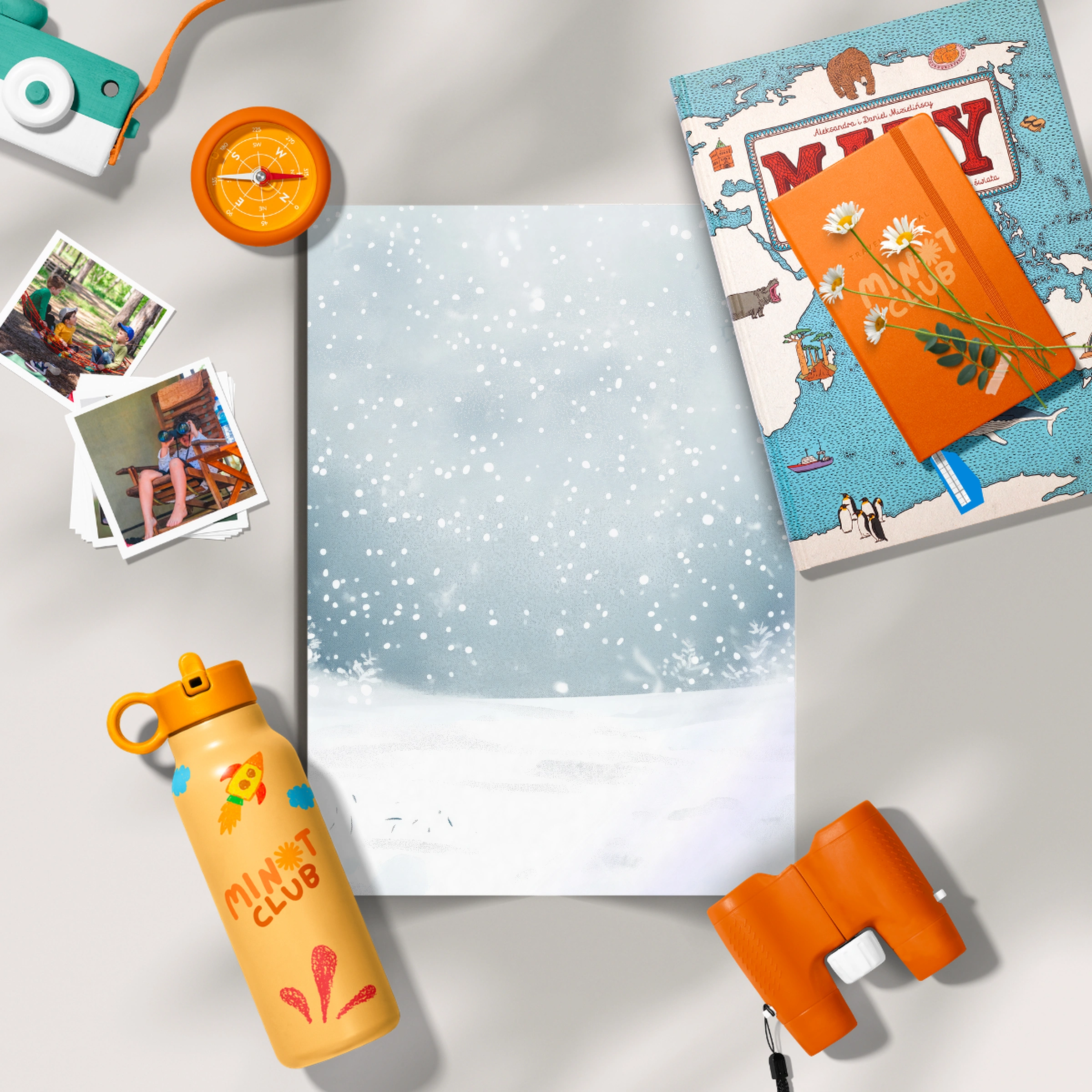 Snowy Field Christmas Print