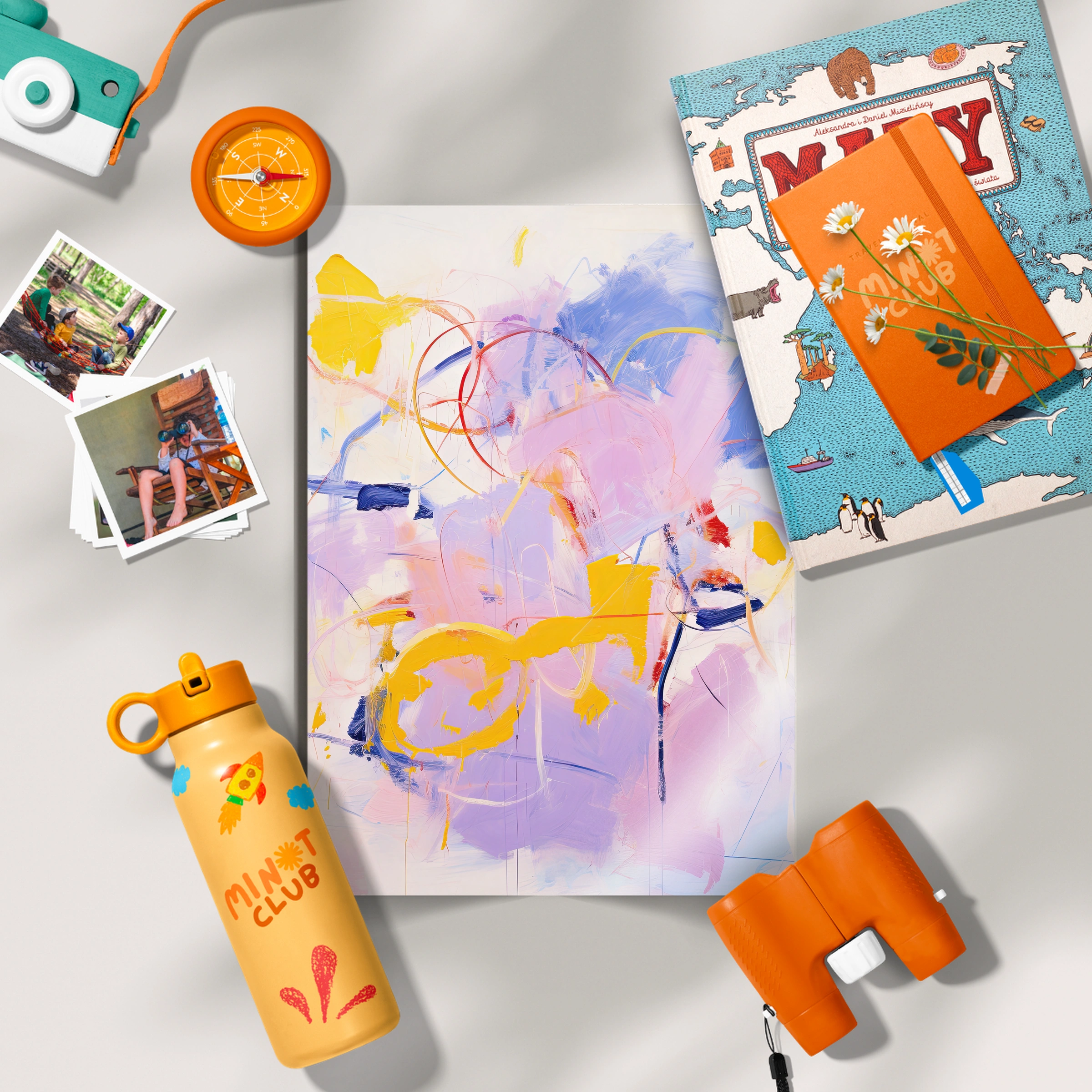Soft Abstract Nursery Print
