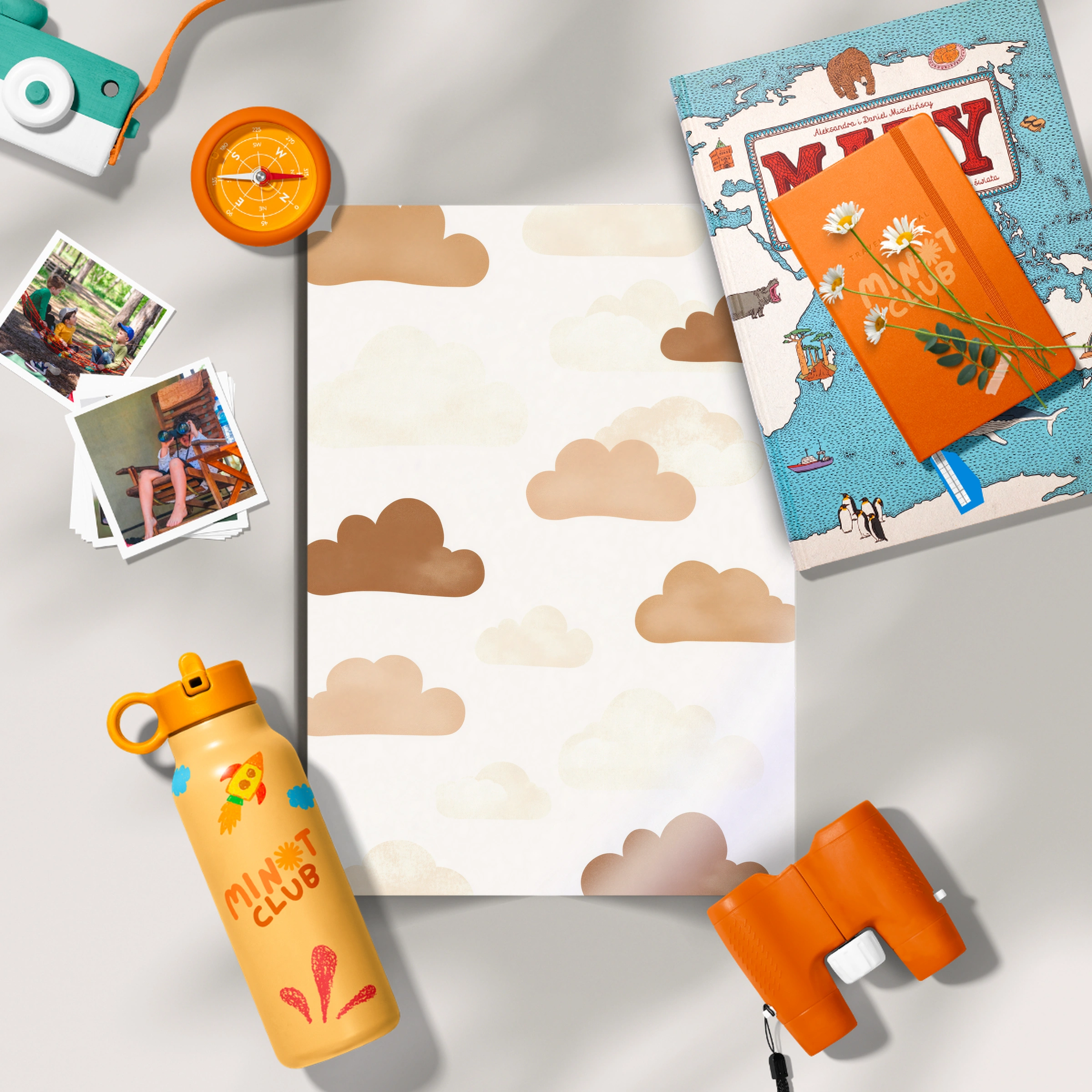 Soft Clouds Nursery Print