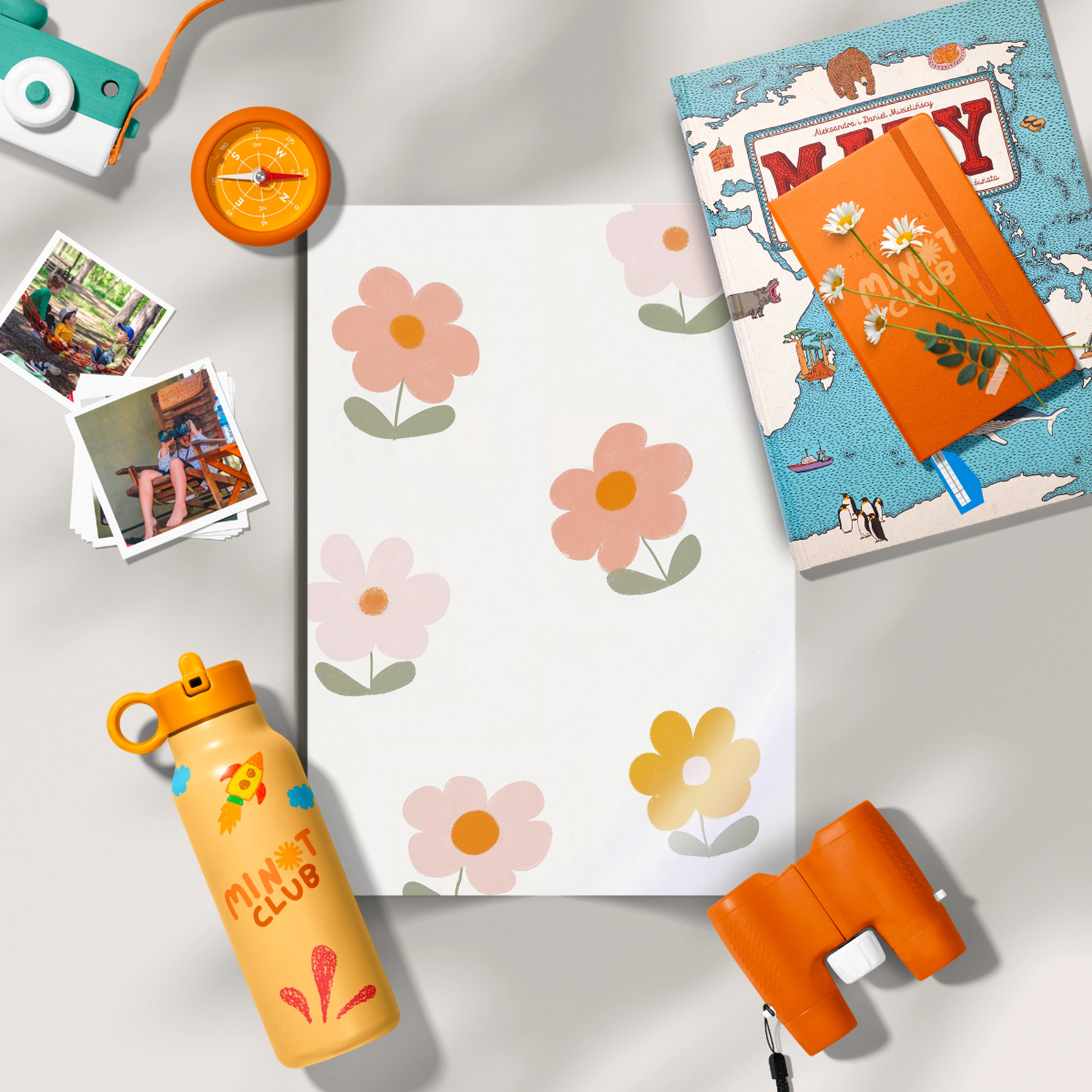 Soft Flowers Nursery Print