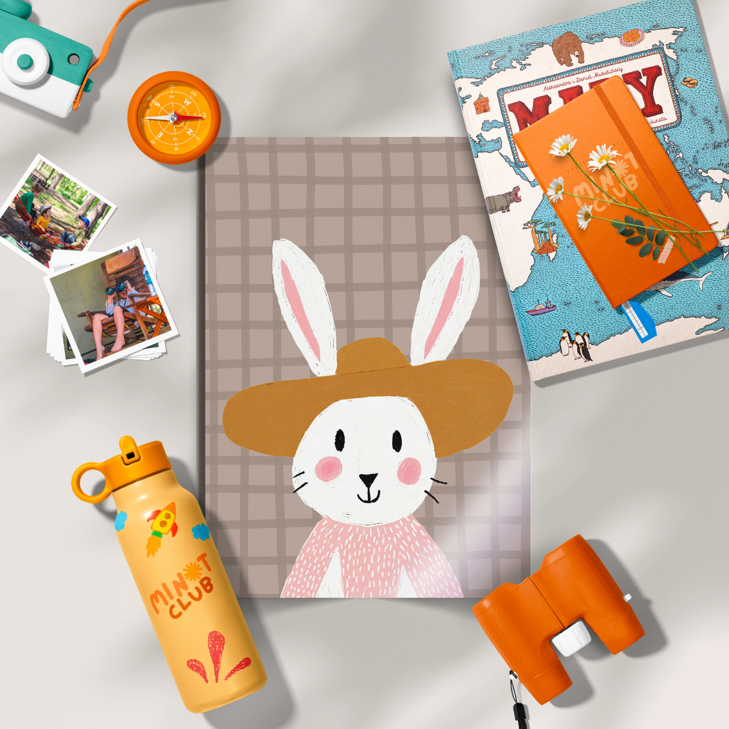 Soft Grey Bunny Nursery Print