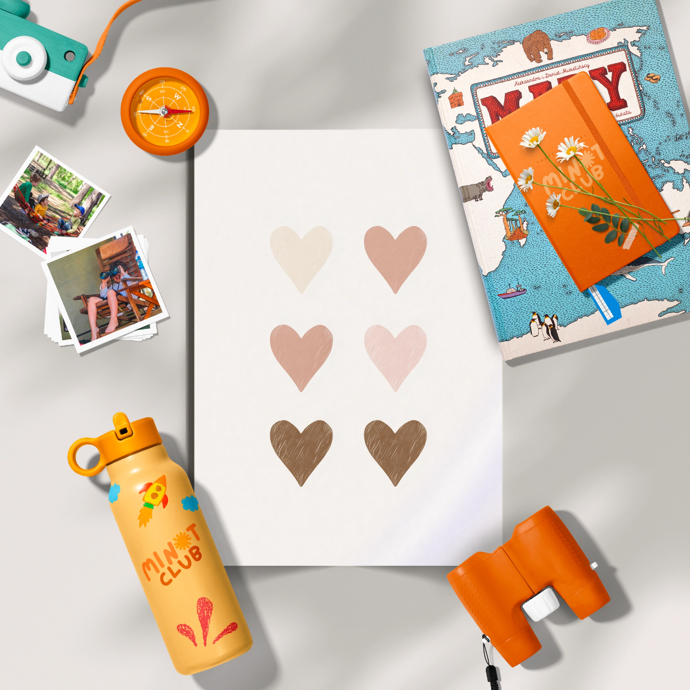 Soft Hearts Nursery Print