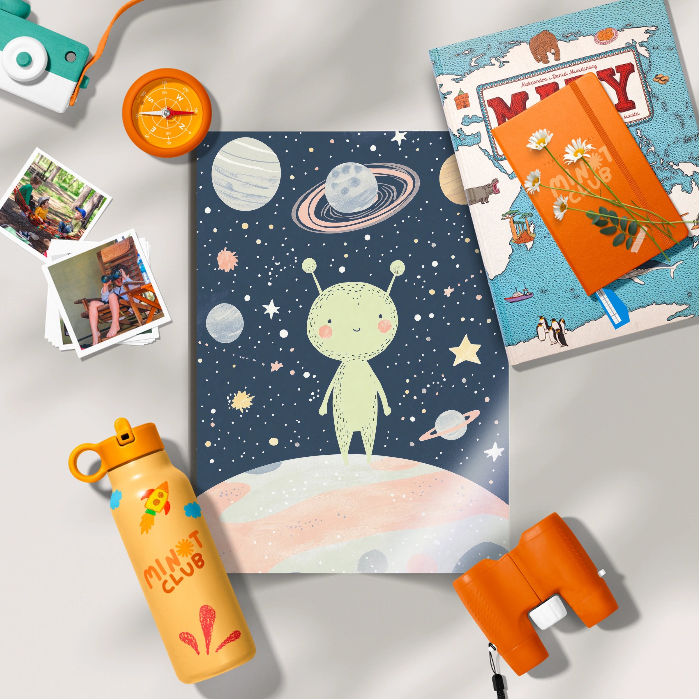 Space Alien Nursery Print