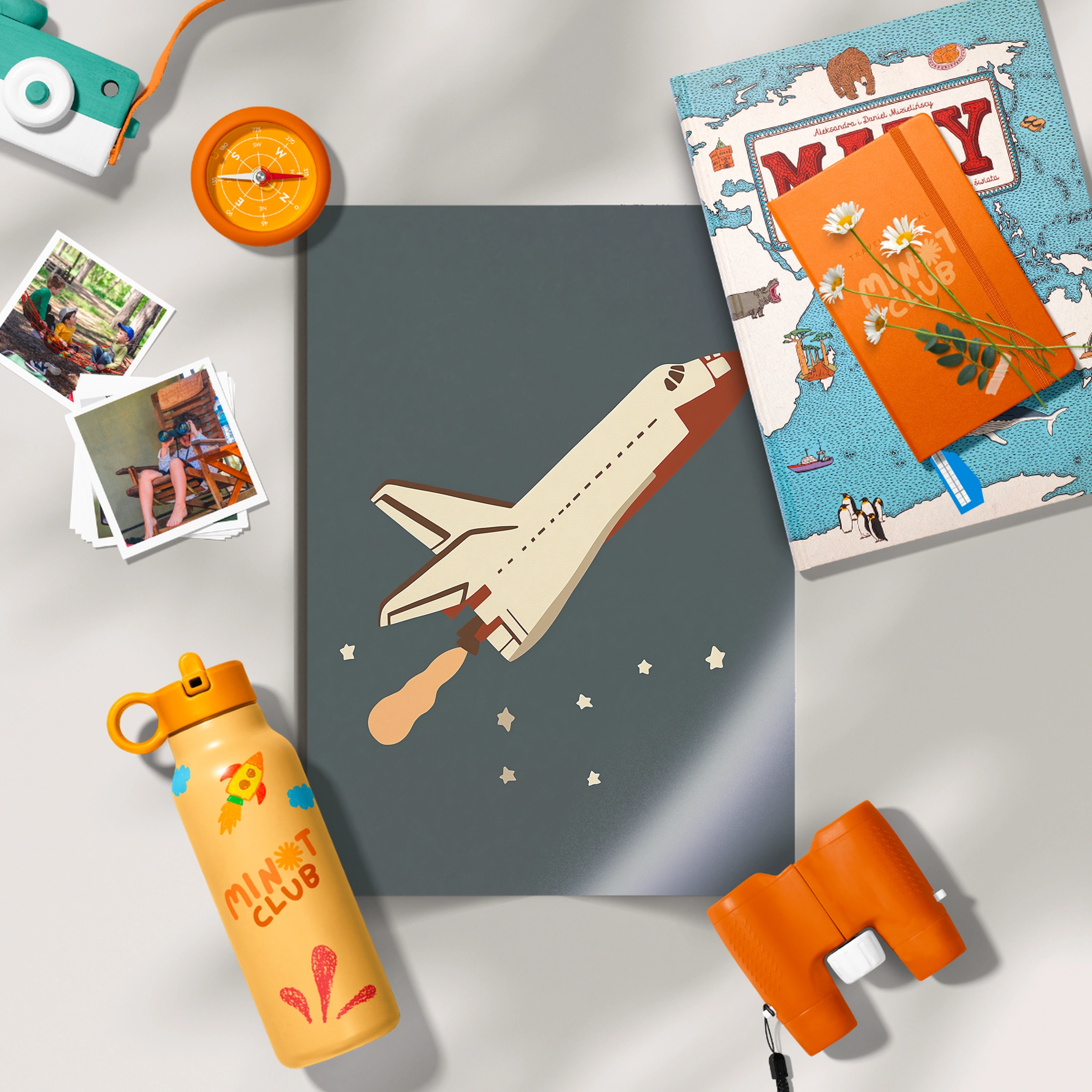 Space Shuttle in Flight Nursery Print