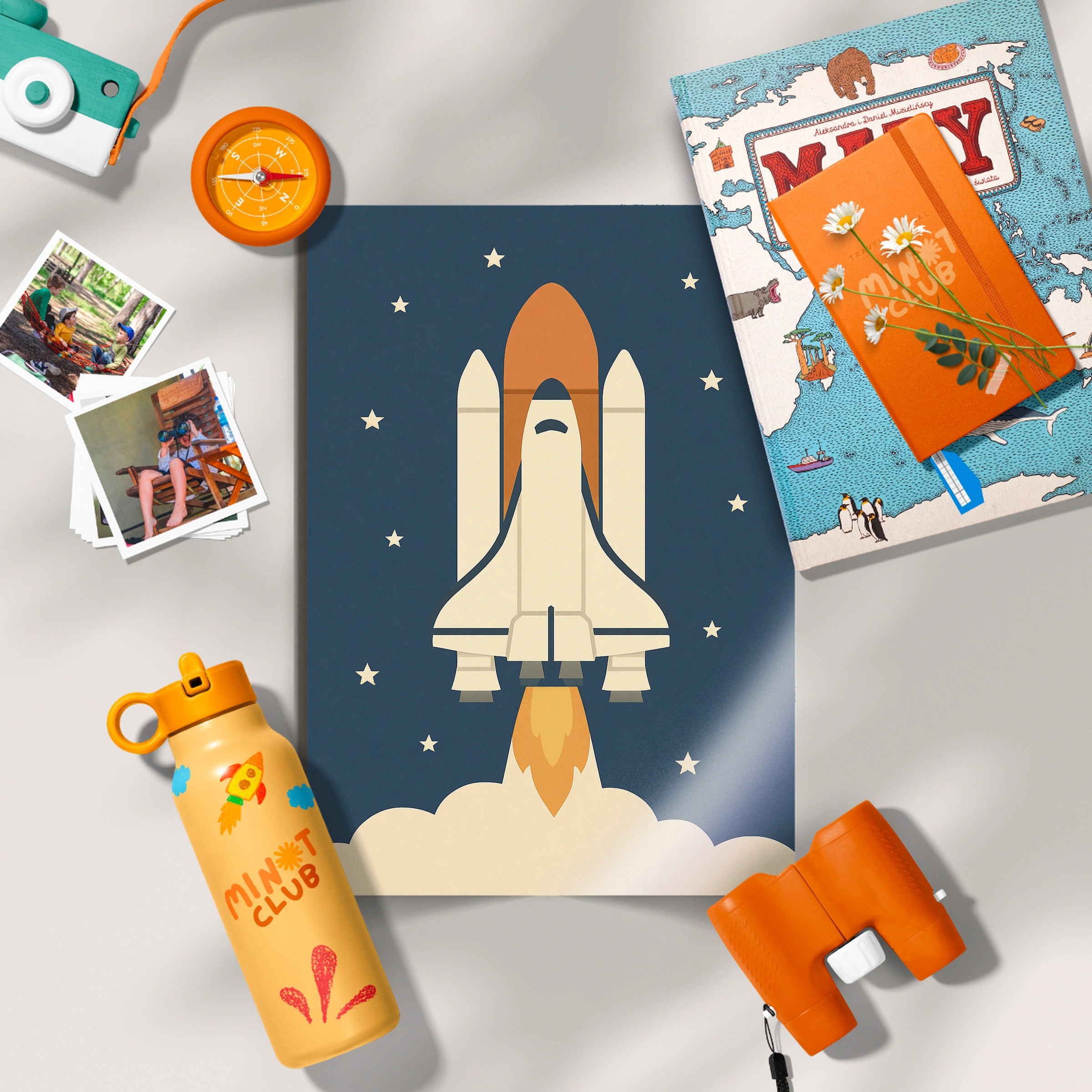 Space Shuttle Rocket Nursery Print