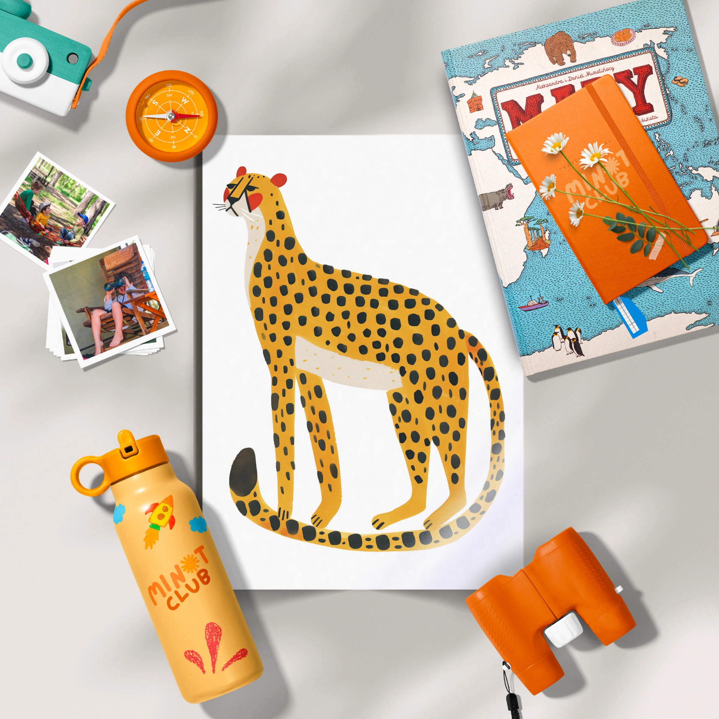 Spotted Cheetah Nursery Print