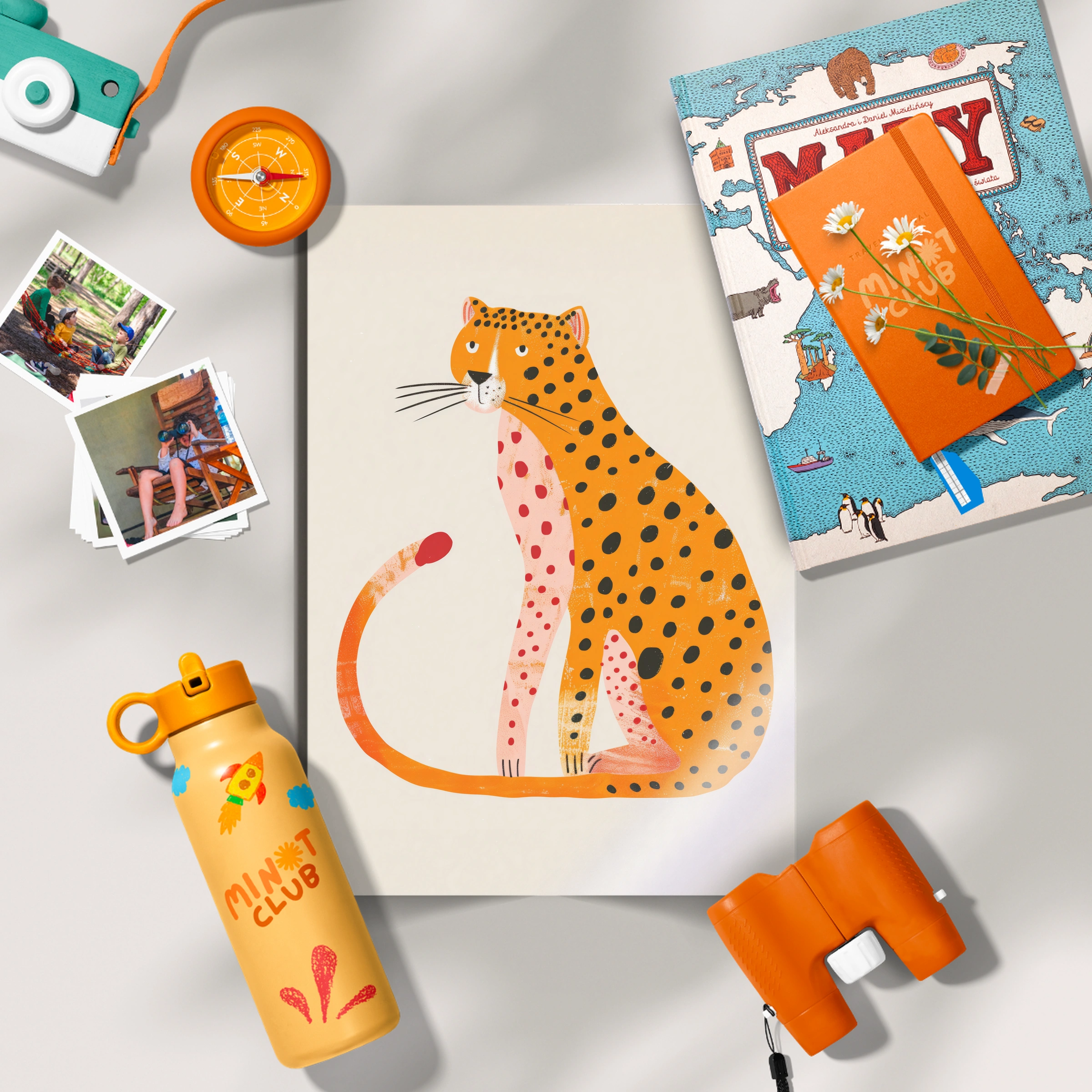 Spotty Cheetah Nursery Print