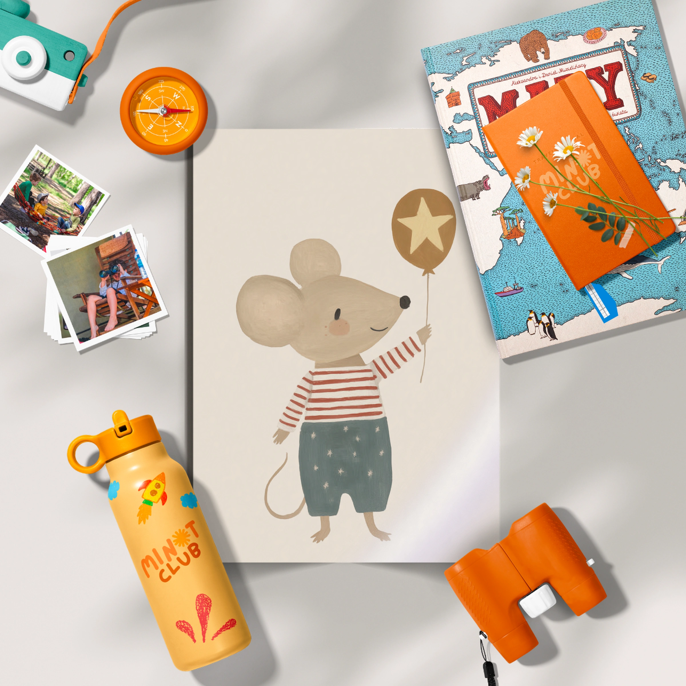 Standing Mouse Nursery Print