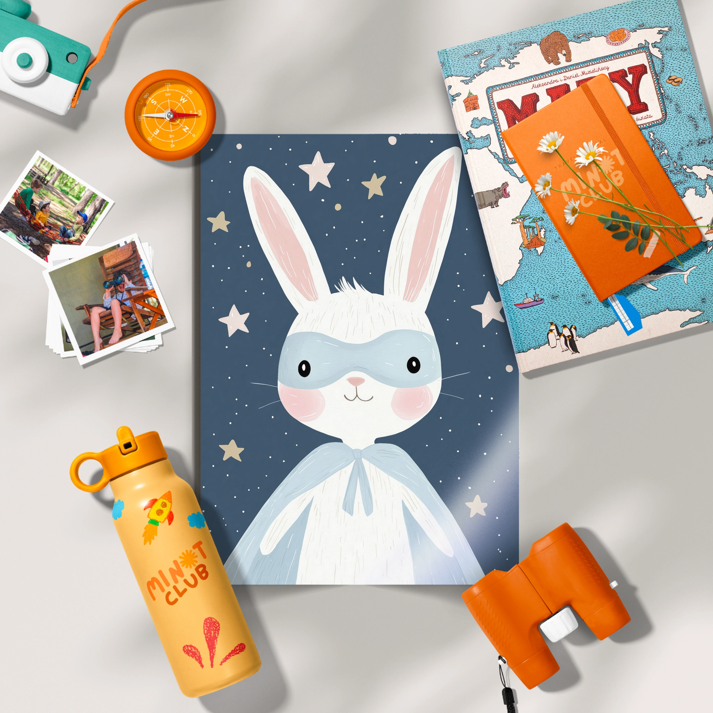 Starry Bunny Nursery Print