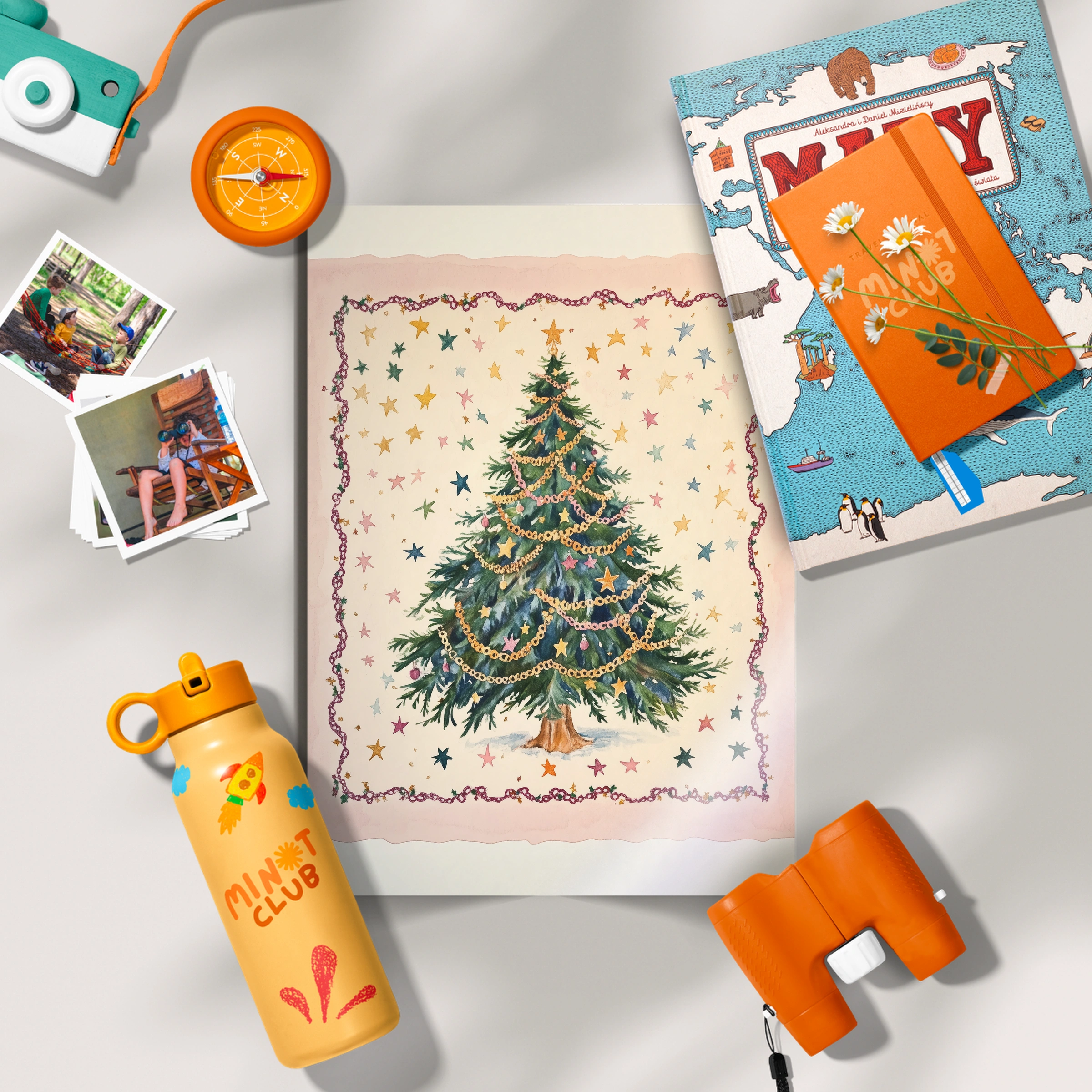 Starry Christmas Tree Print