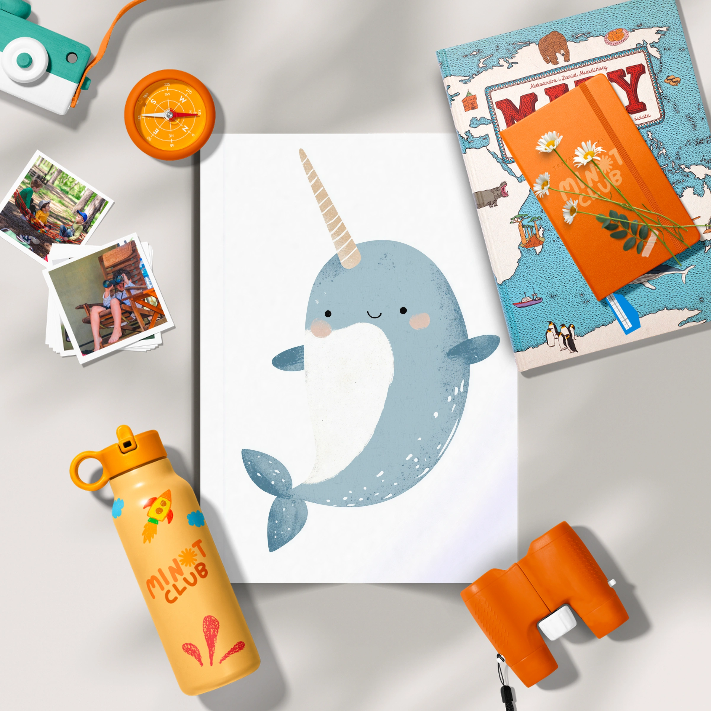 Starry Narwhal Nursery Print