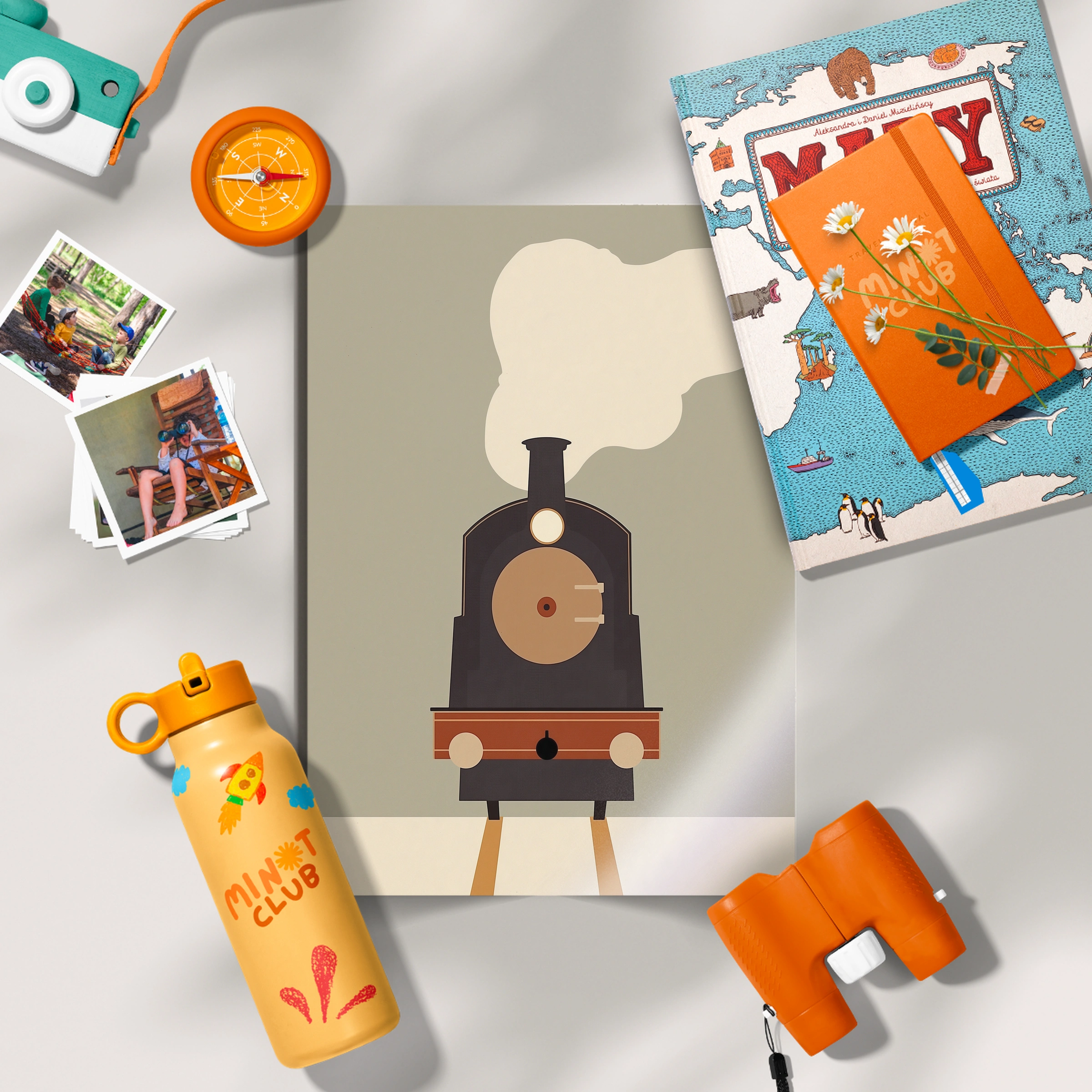 Steam Locomotive Nursery Print