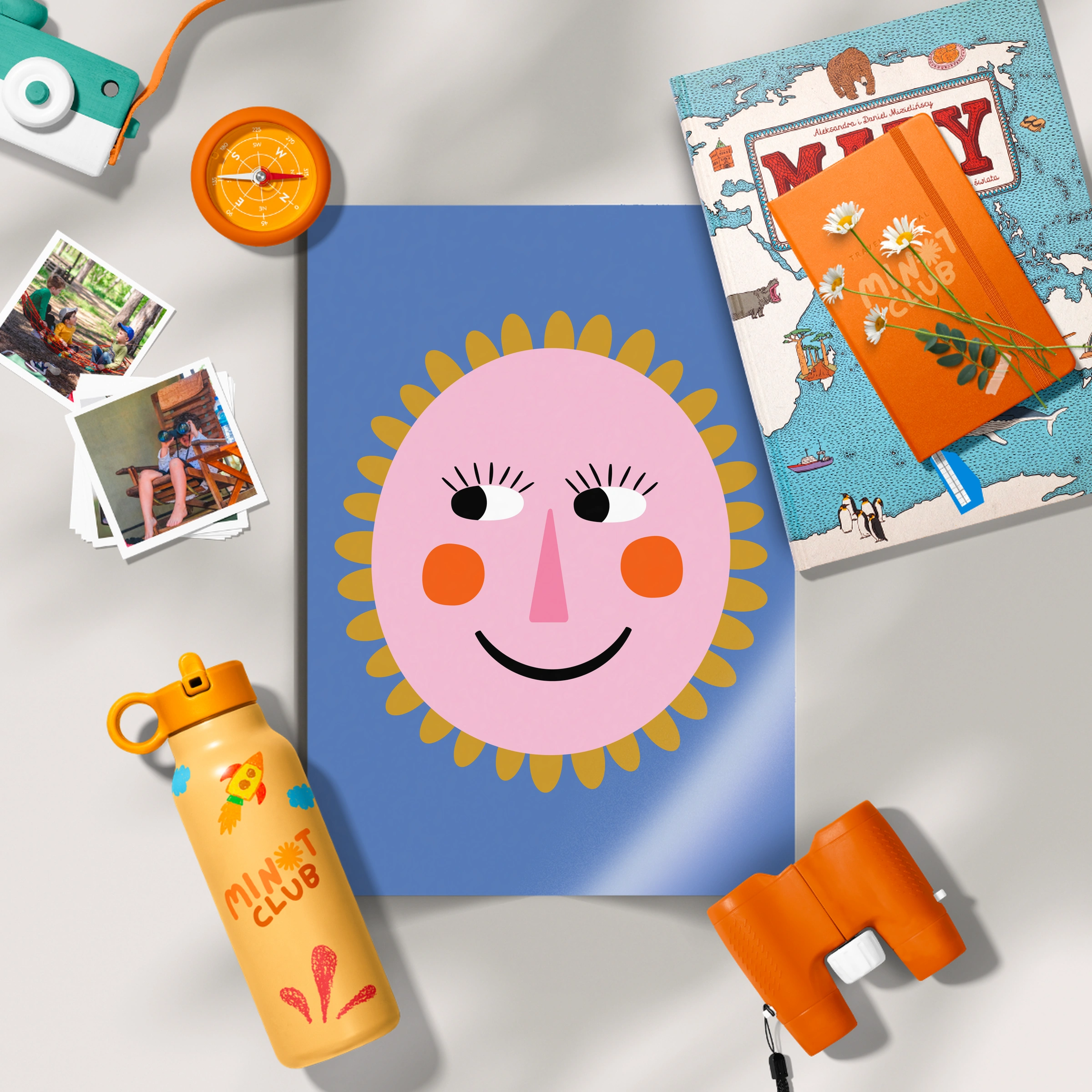 Sun Face Nursery Print