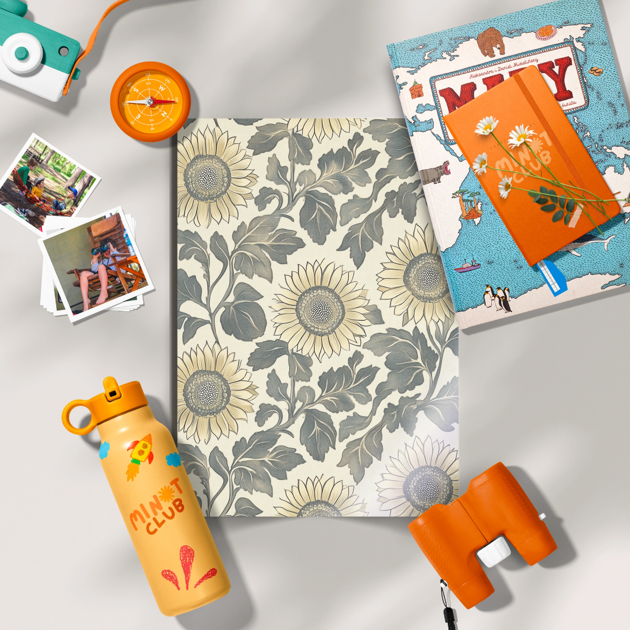 Sunflower Pattern Nursery Print