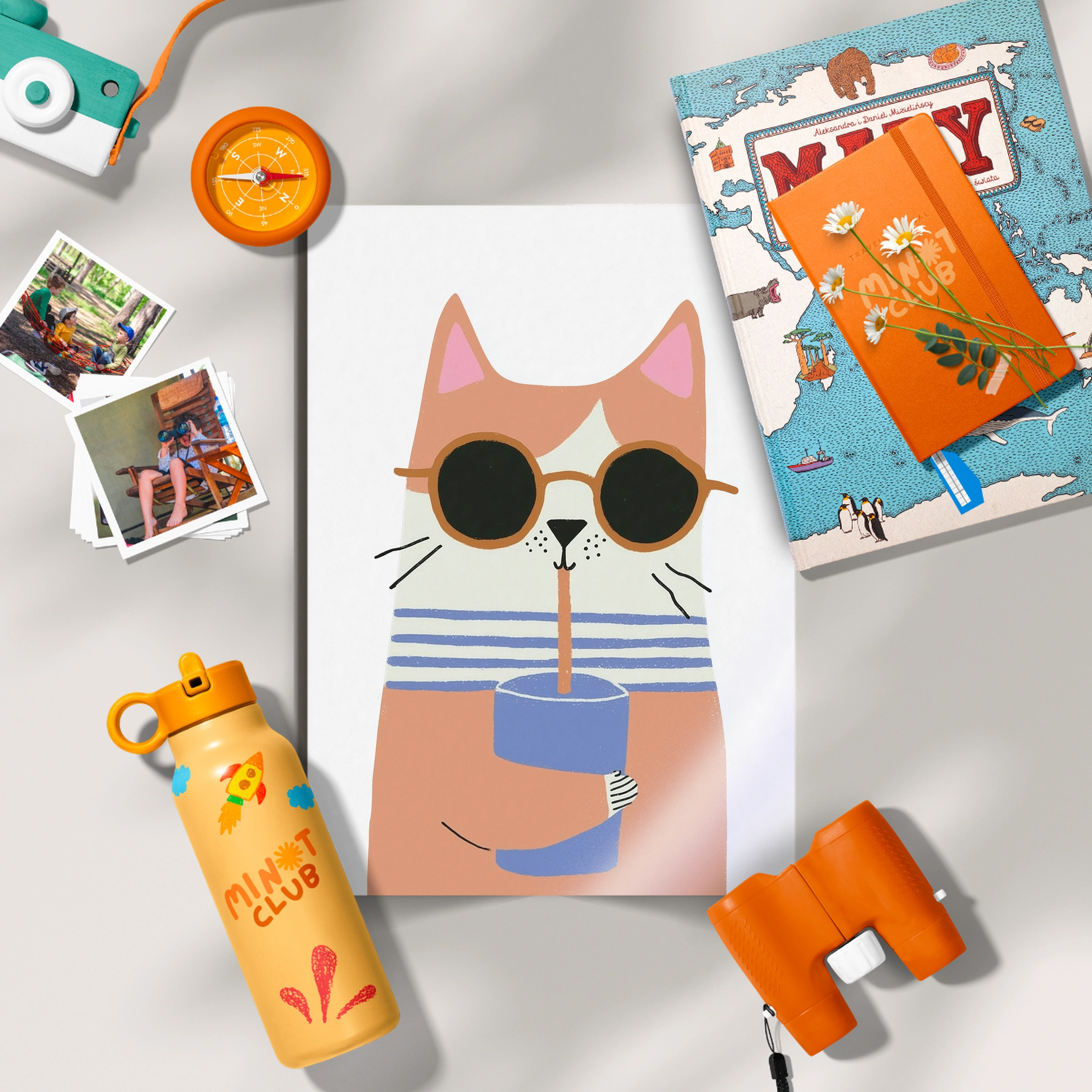 Sunglasses Cat Nursery Print