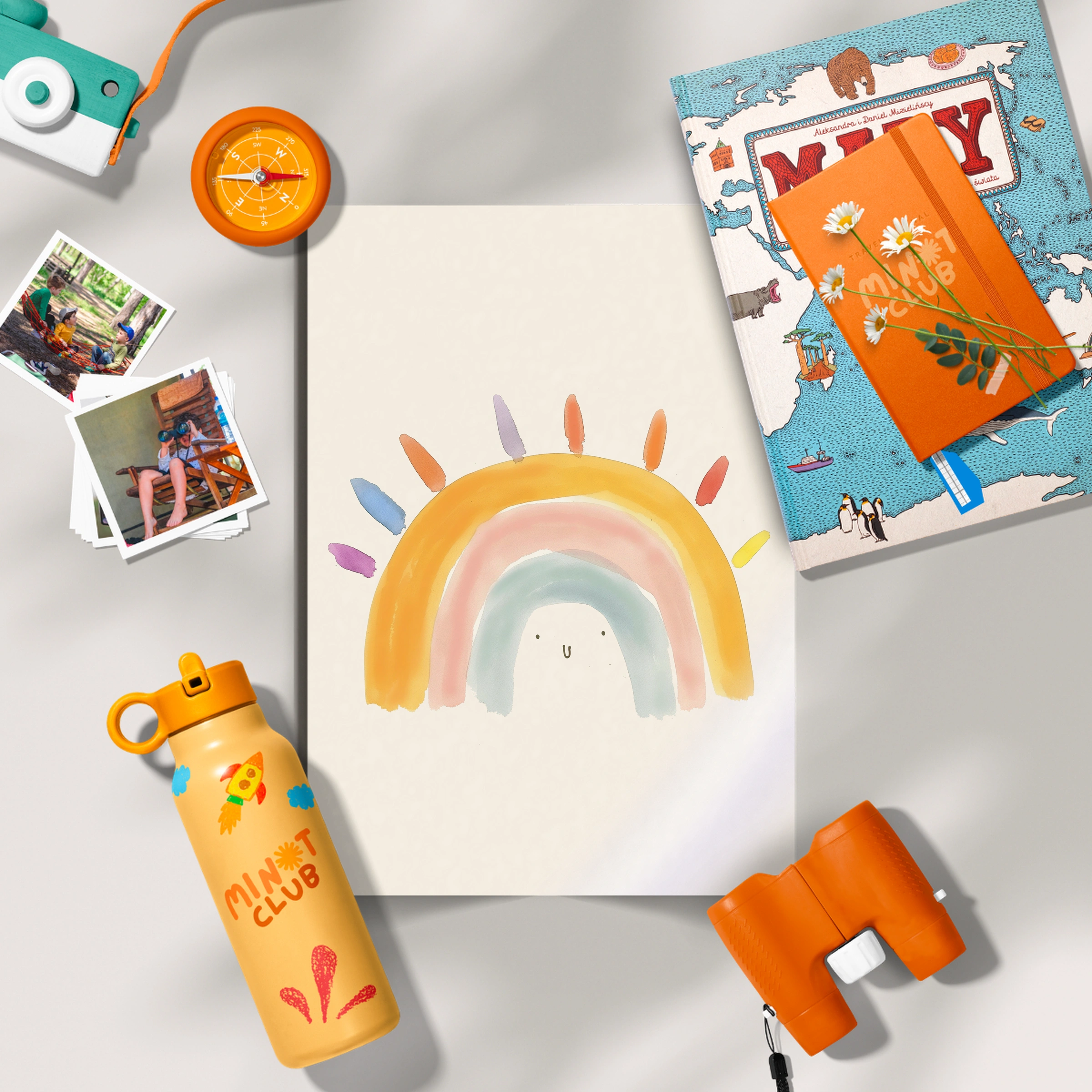 Sunrise Rainbow Nursery Print
