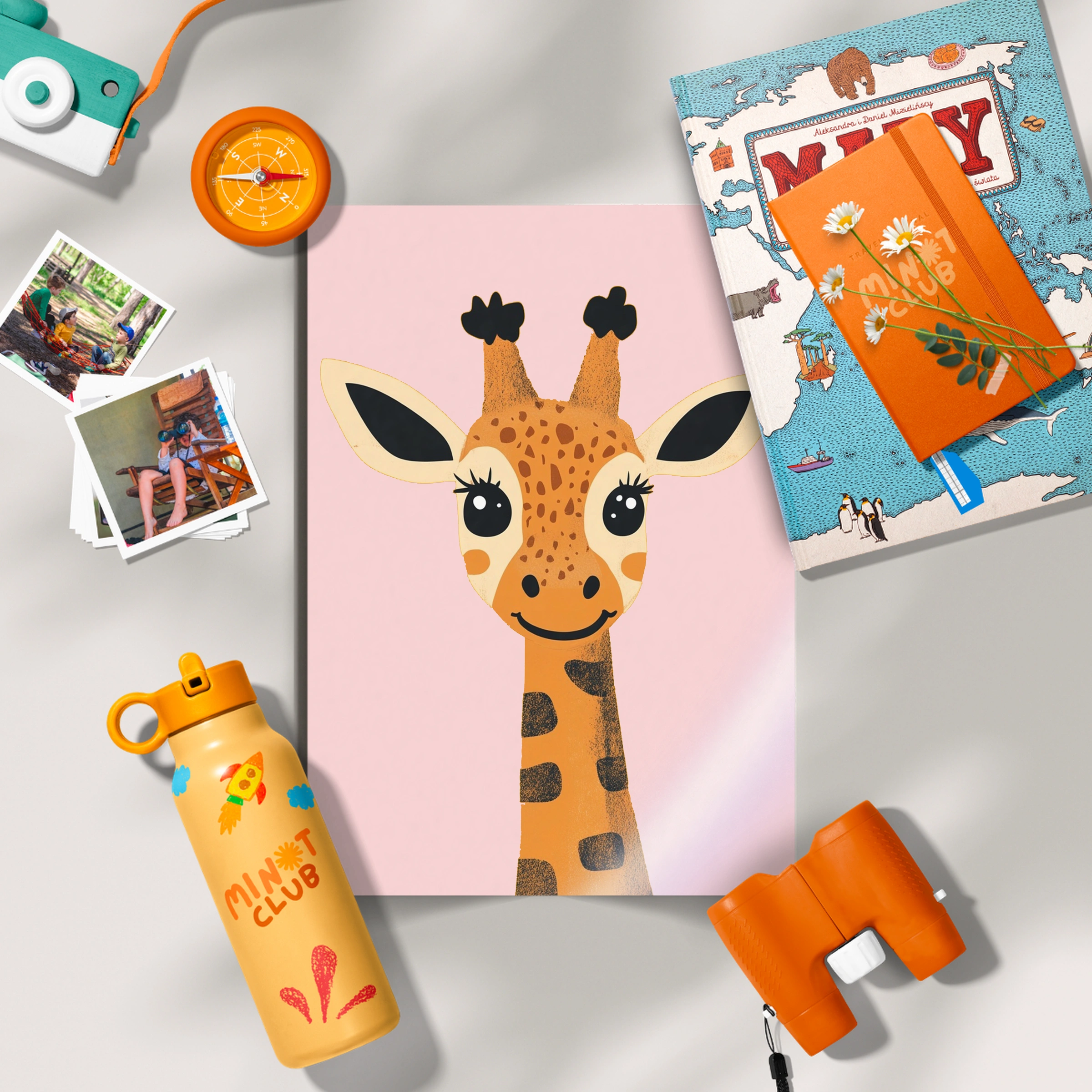 Sweet Giraffe Nursery Print