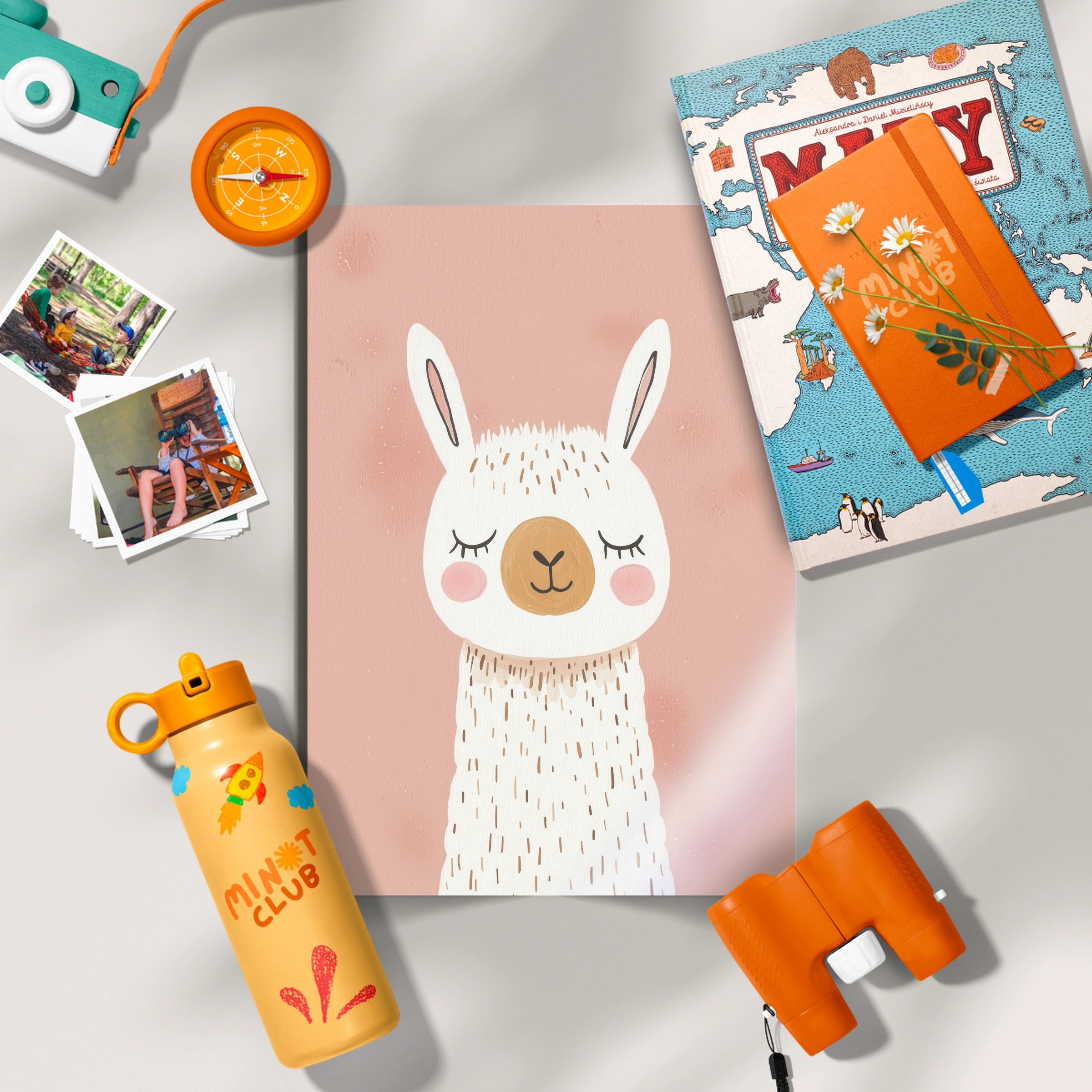 Sweet Llama Nursery Print