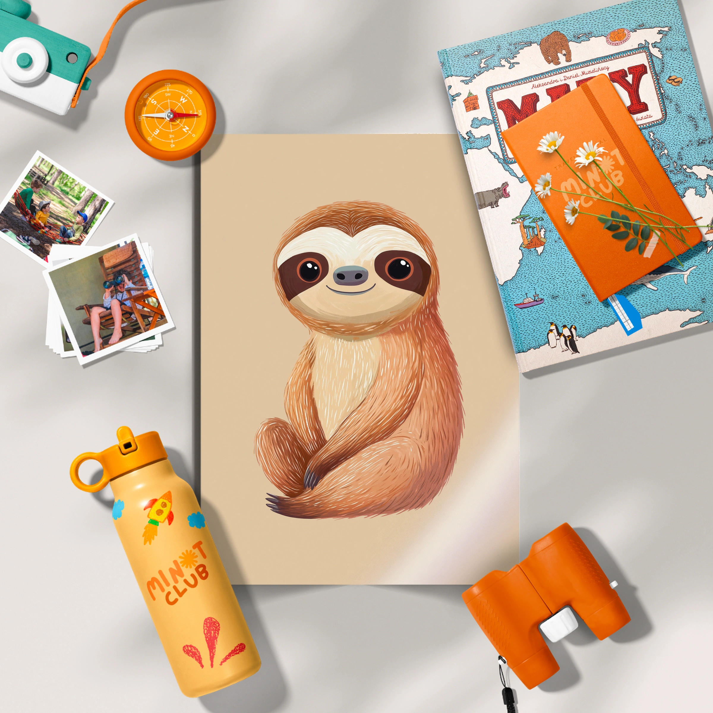 Sweet Sloth Nursery Print