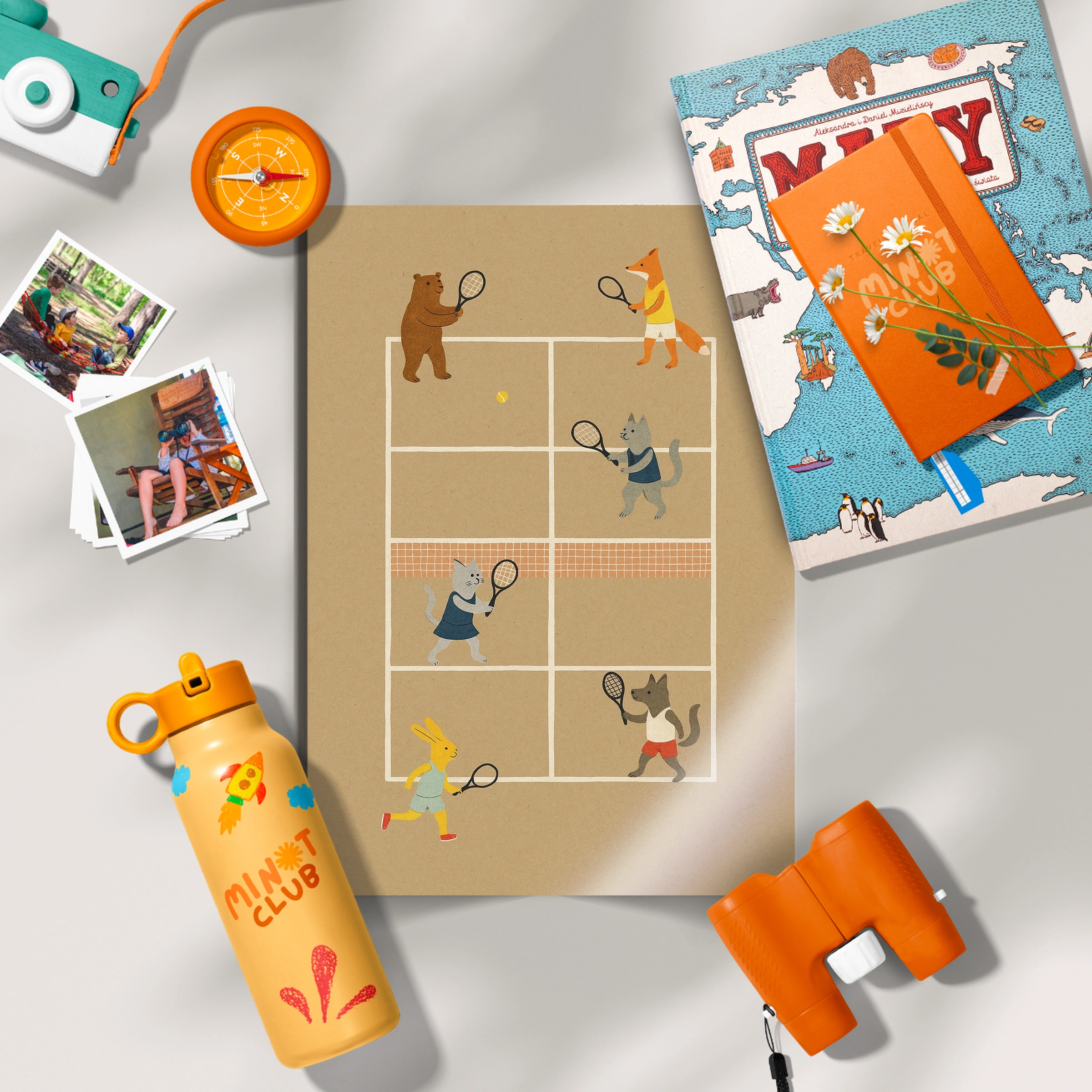 Tennis Court Match Nursery Print