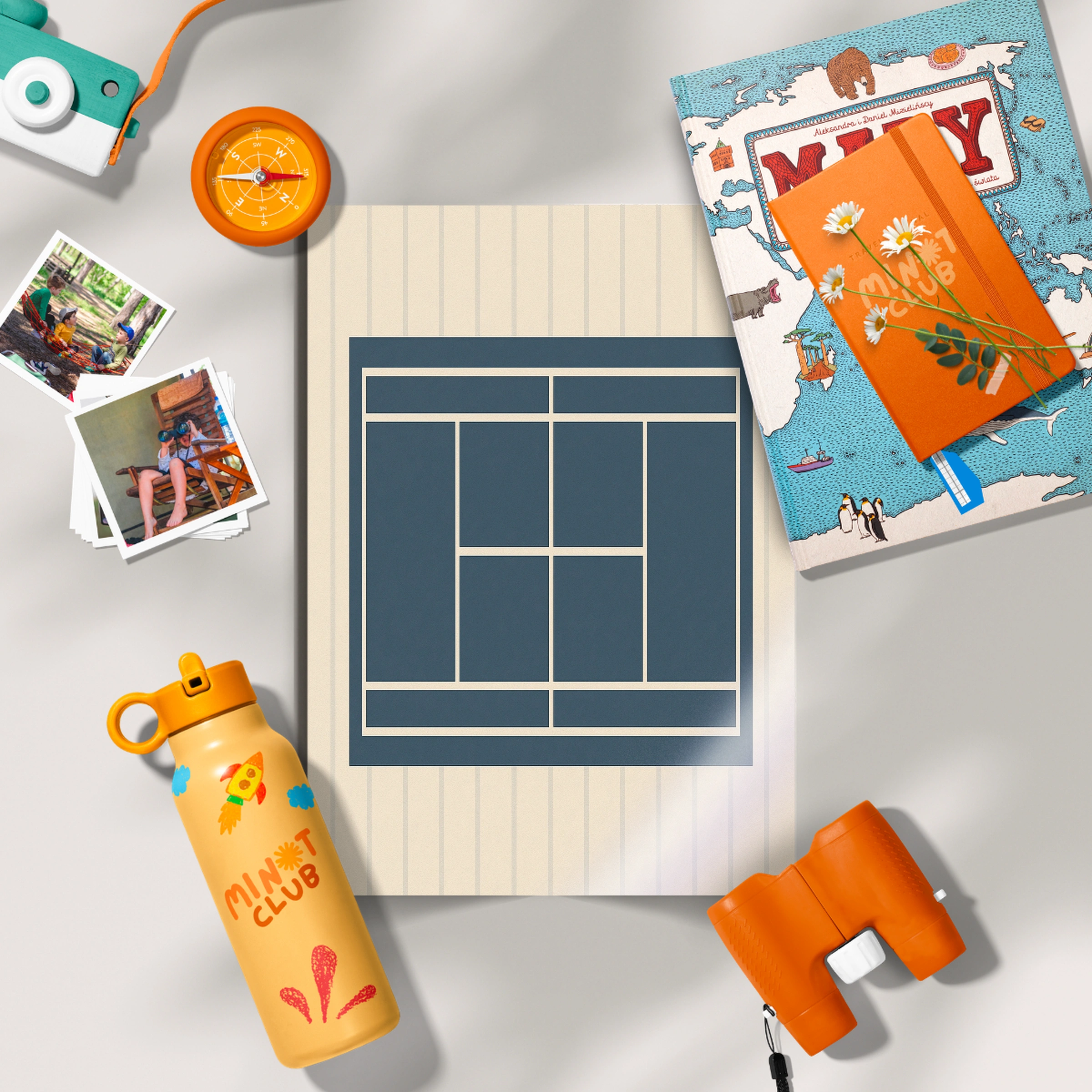 Tennis Court Nursery Print
