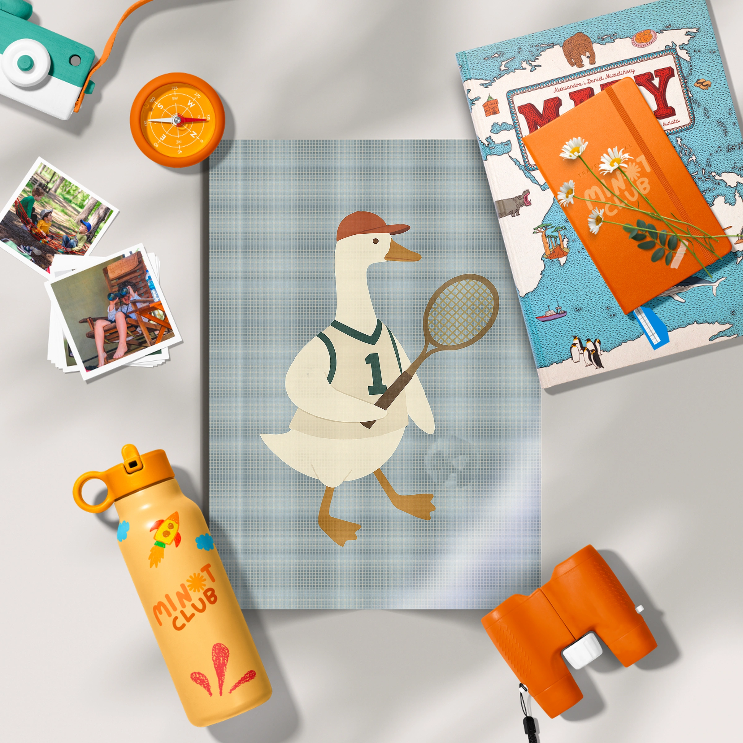 Tennis Goose Nursery Print