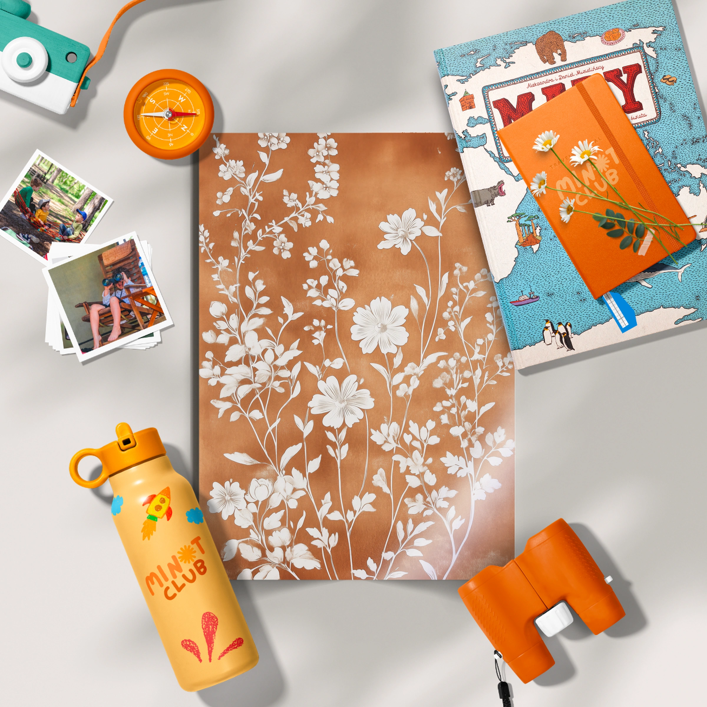 Terracotta Blossom Nursery Print