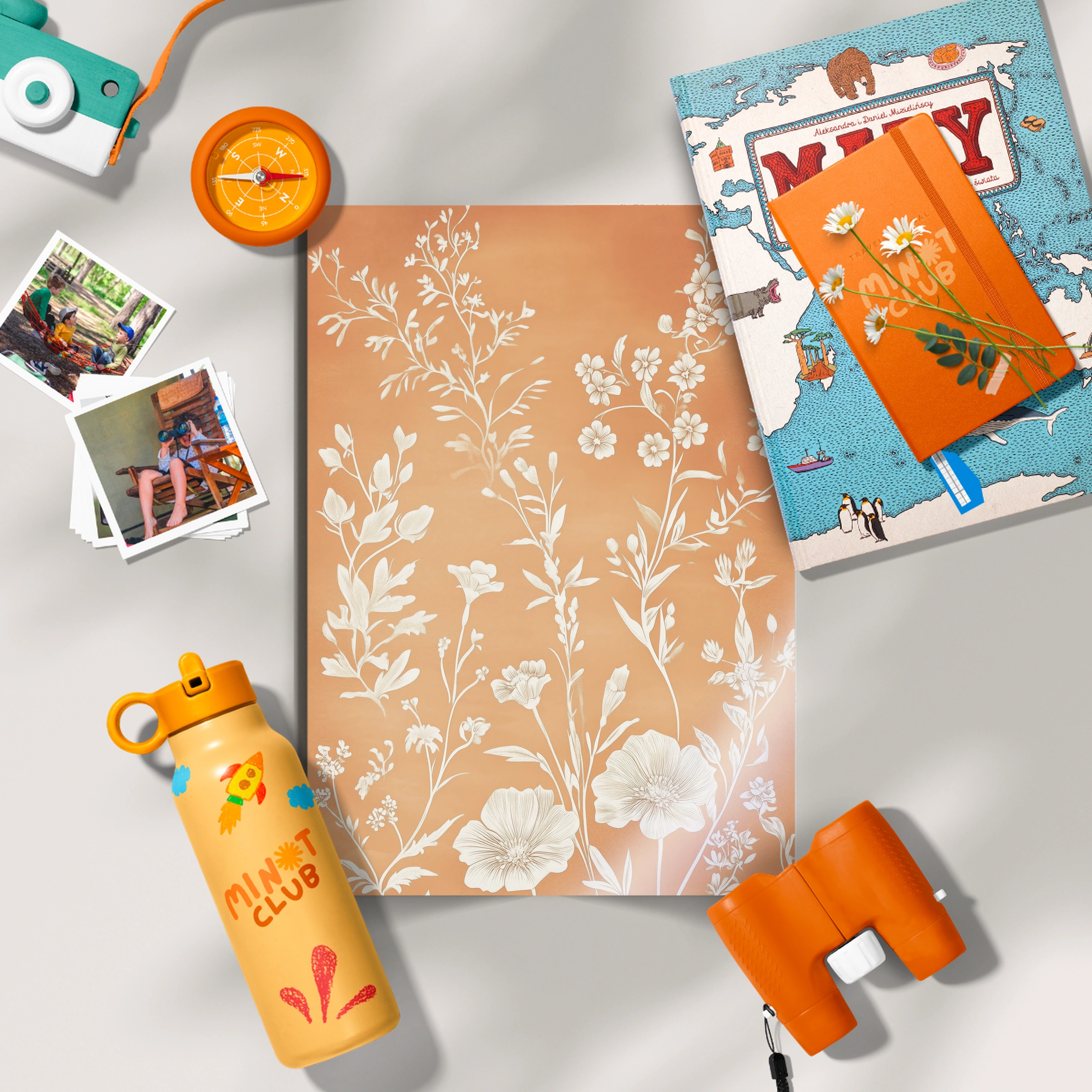 Terracotta Floral Nursery Print