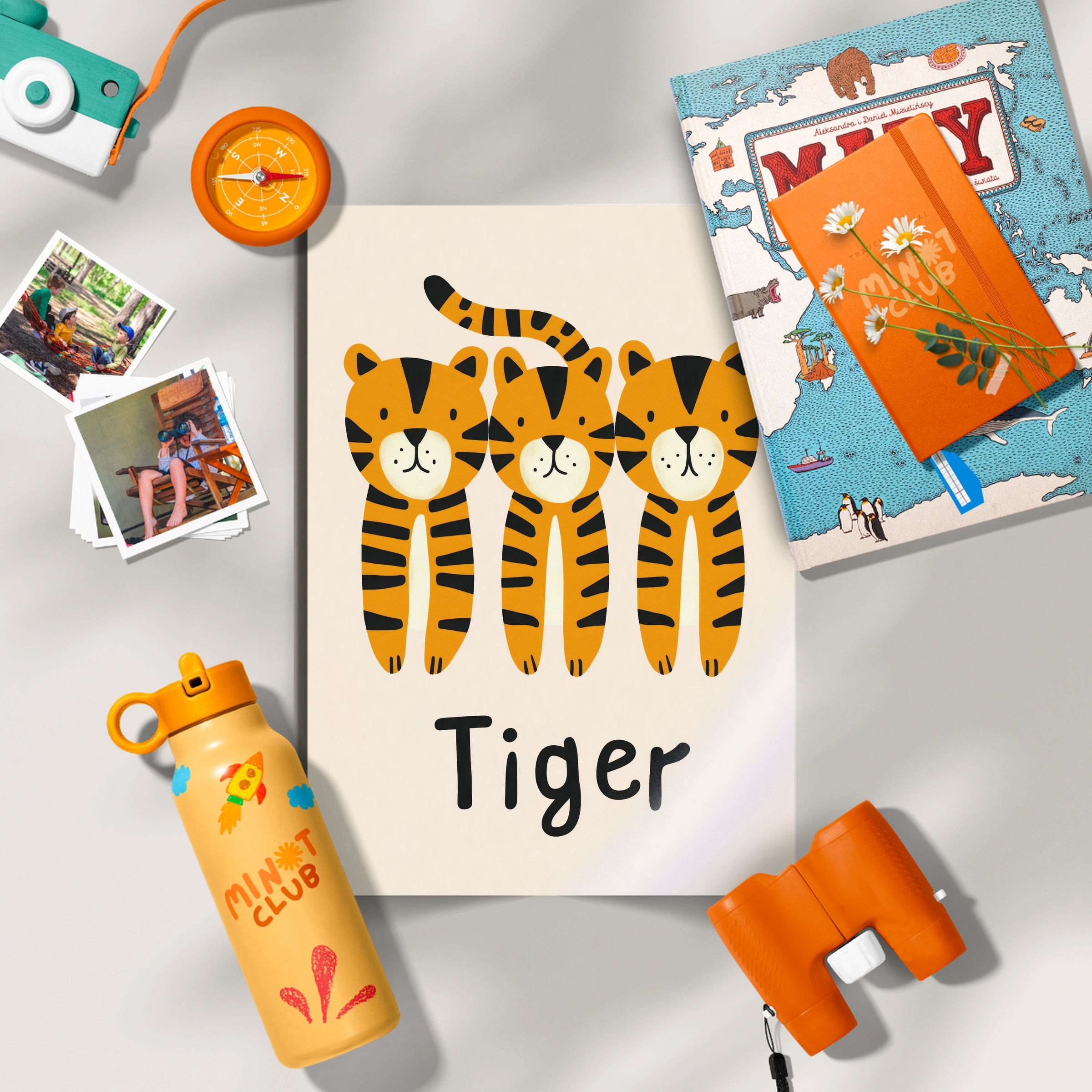 Three Tigers Nursery Print