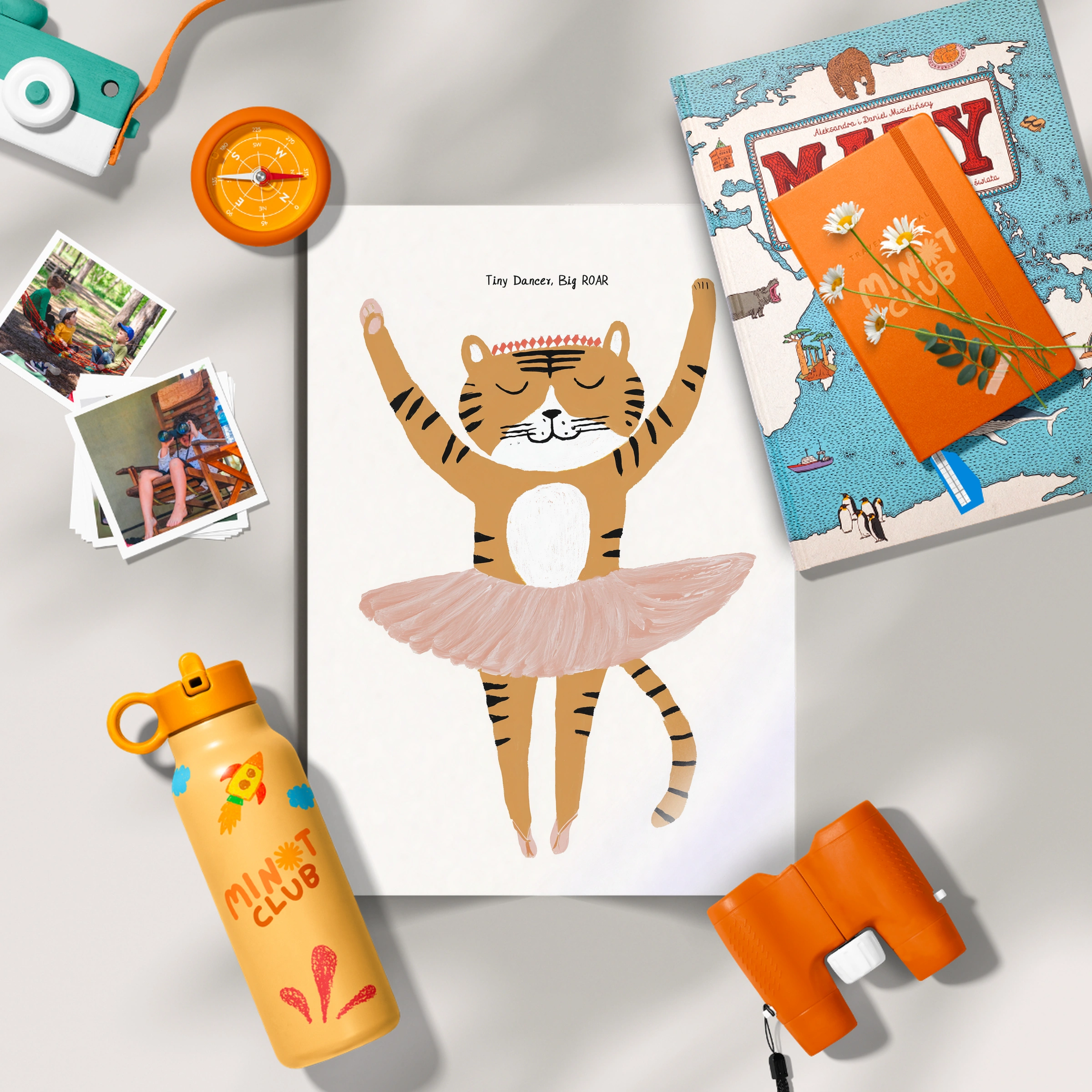 Tiger Ballerina Nursery Print
