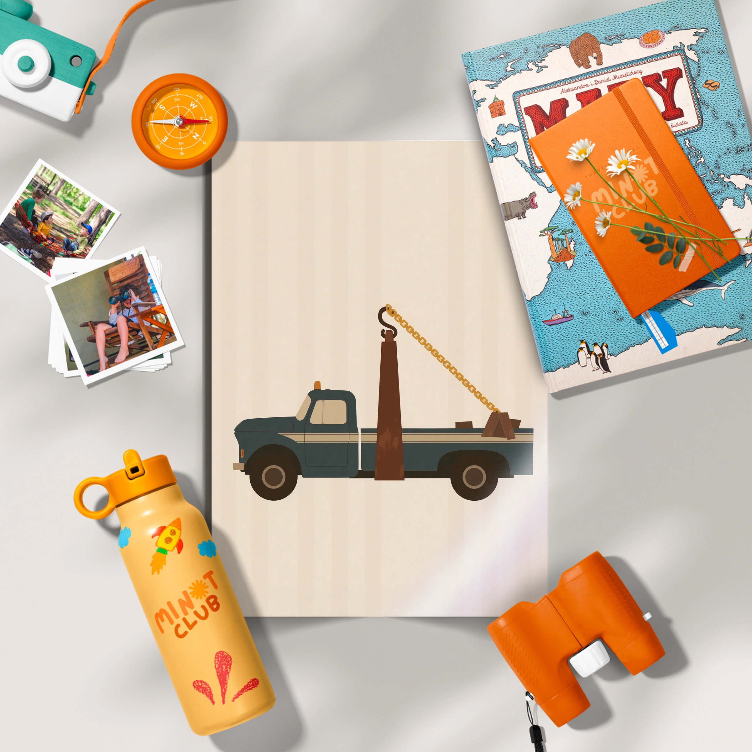 Tow Truck Nursery Print