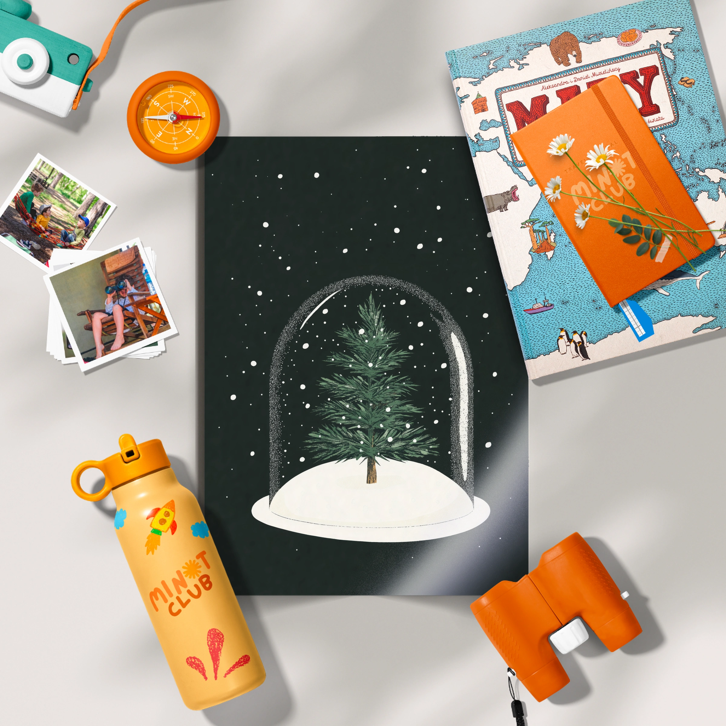 Tree in a Snow Globe Christmas Print