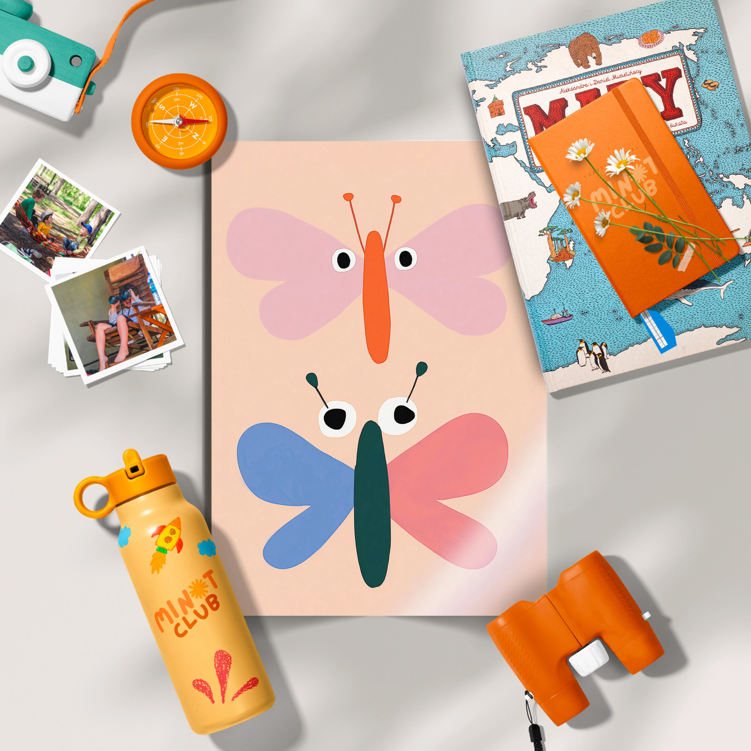 Two Butterflies Nursery Print