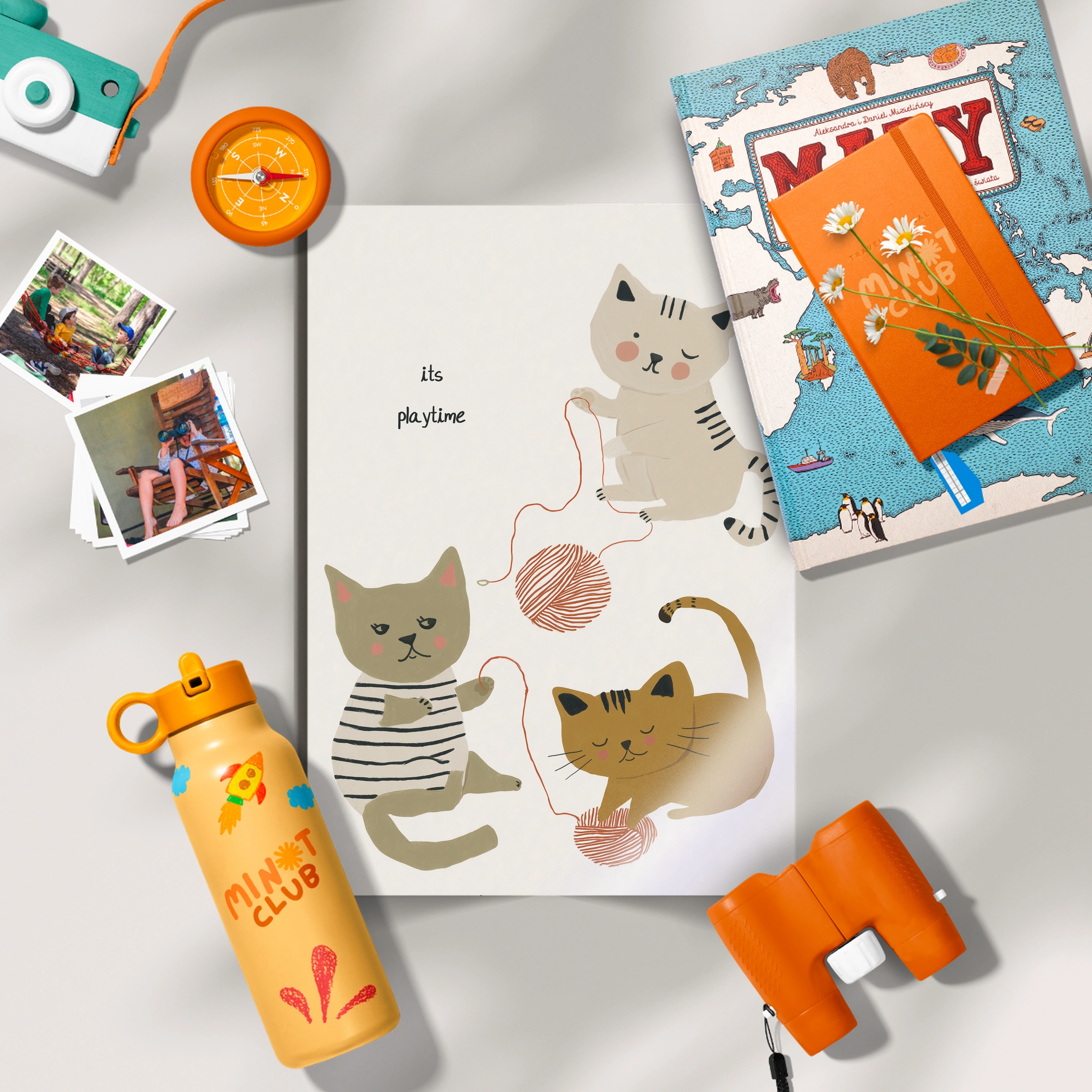 Two Cosy Cats Nursery Print